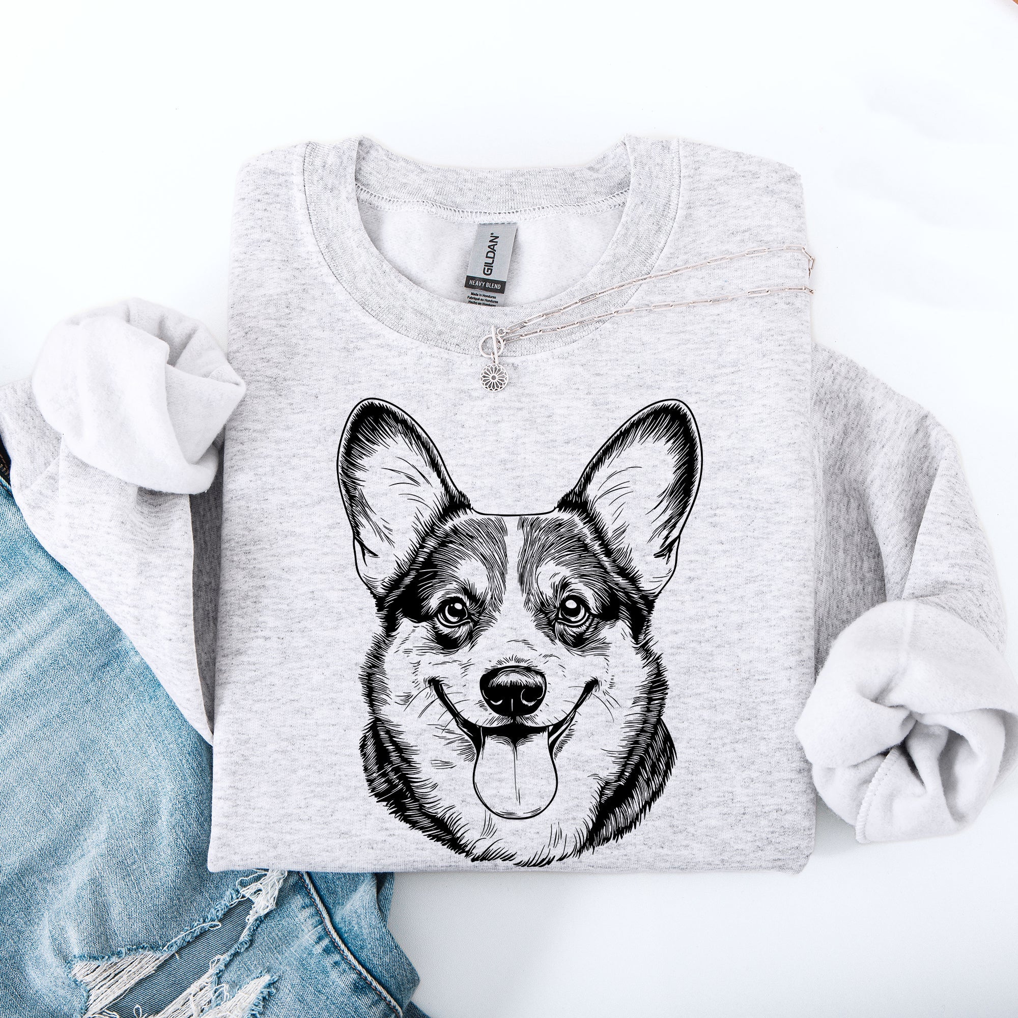 Corgi Dog Breed Enthusiast And Pet Lover Celebrating The Loyal Corgi Companion Graphic Sweatshirt
