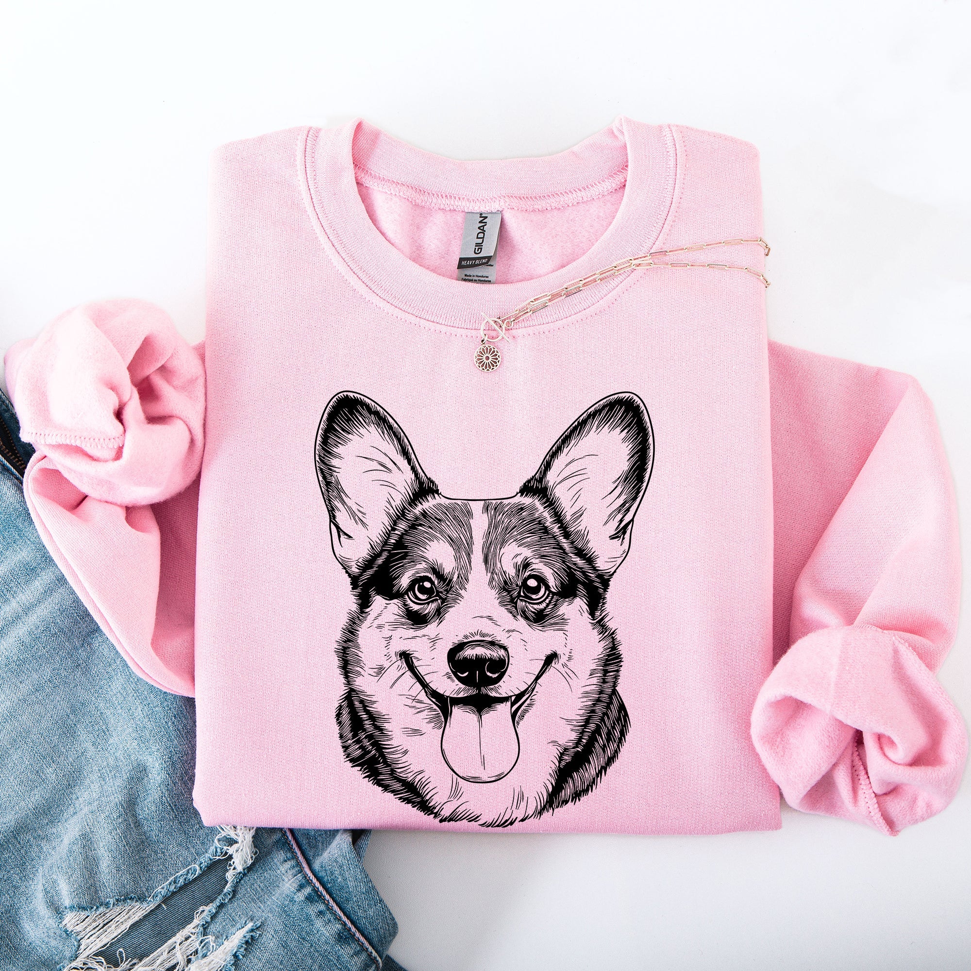 Corgi Dog Breed Enthusiast And Pet Lover Celebrating The Loyal Corgi Companion Graphic Sweatshirt