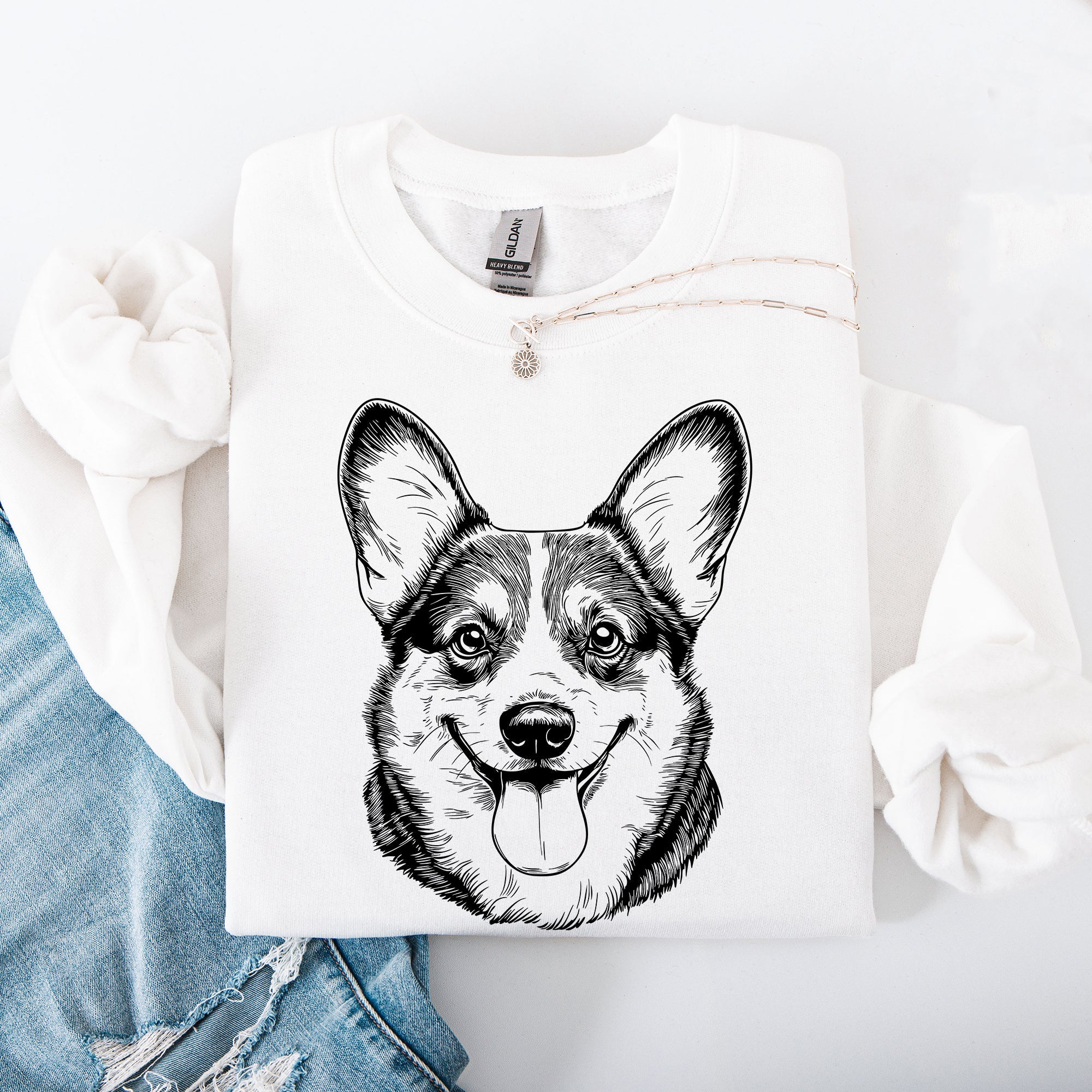 Corgi Dog Breed Enthusiast And Pet Lover Celebrating The Loyal Corgi Companion Graphic Sweatshirt