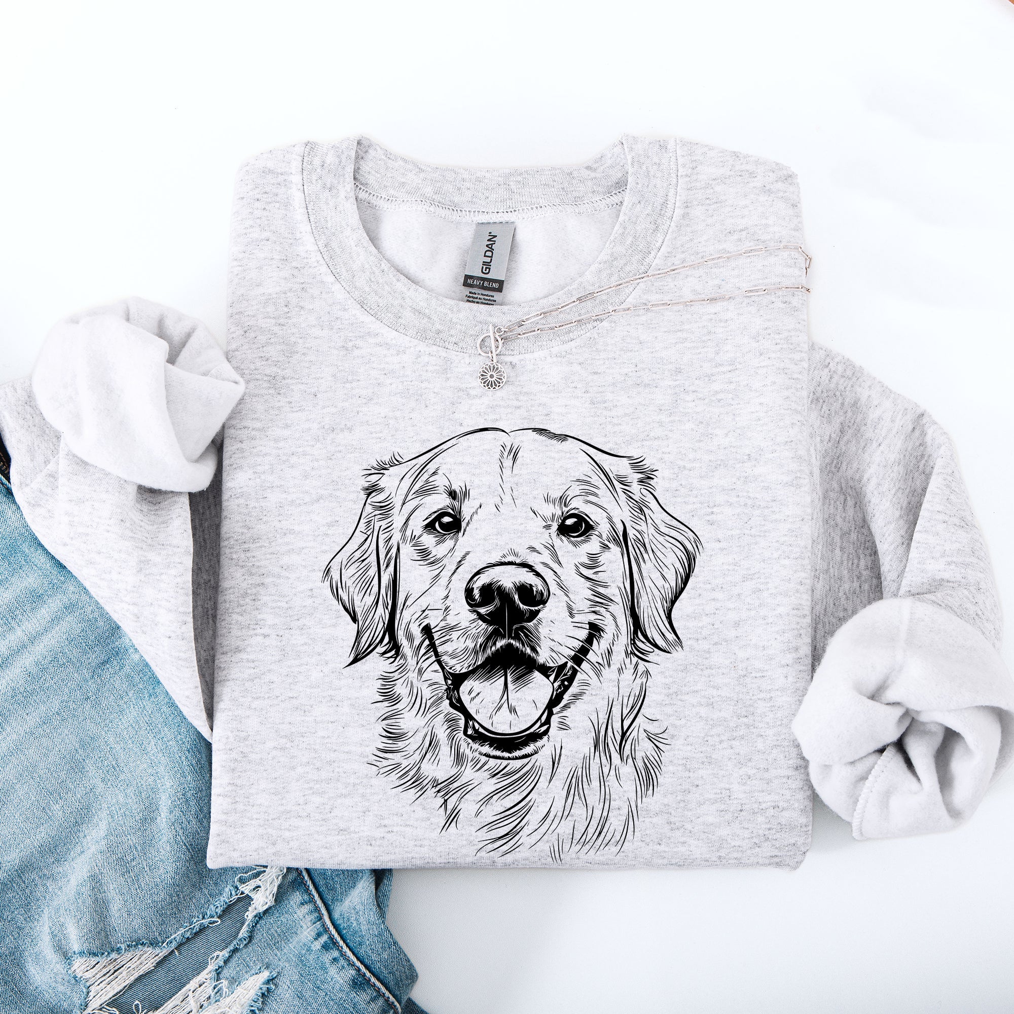 Golden Retriever Forever Loyal Companion Design For Proud Dog Owner Everyday Wear Sweatshirt