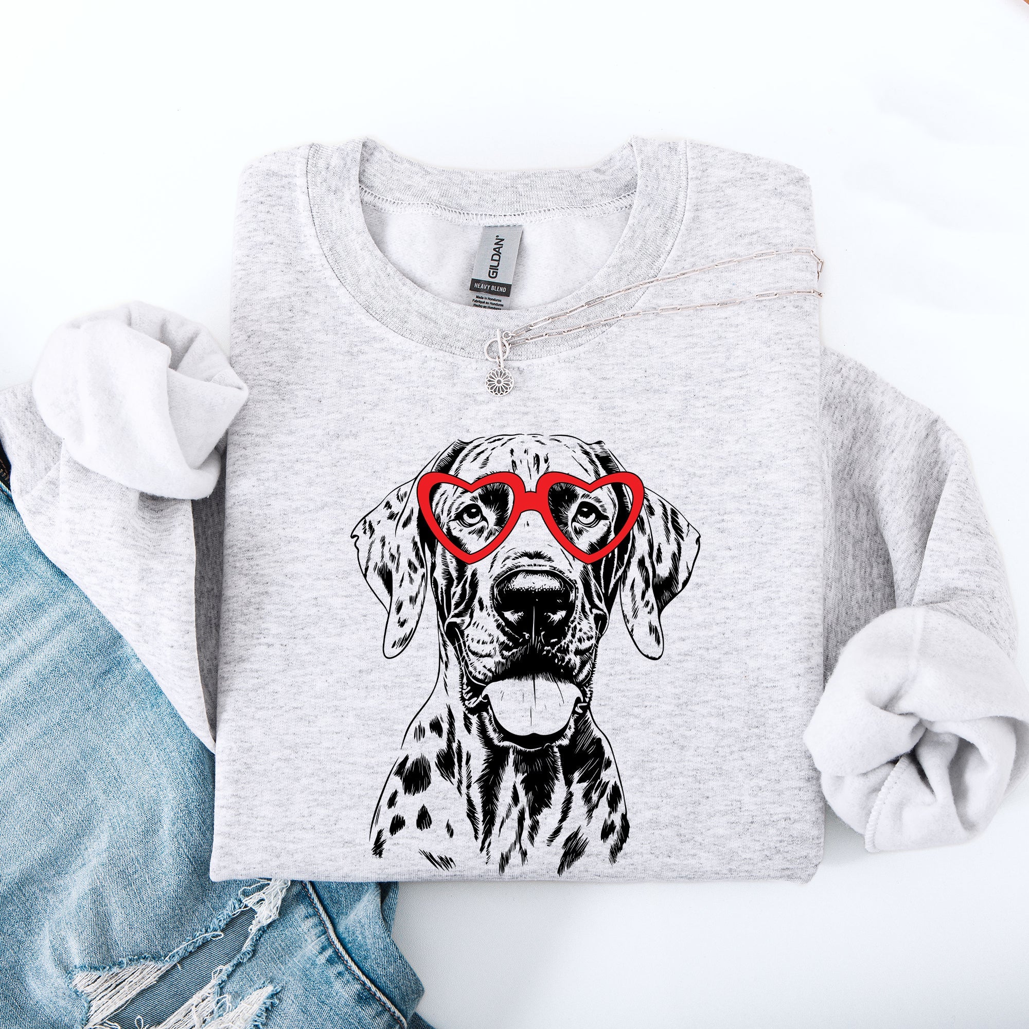 Great Dane Forever My Favorite Furry Friend Valentine's Edition Cozy Keepsake For Pet Lovers Sweatshirt