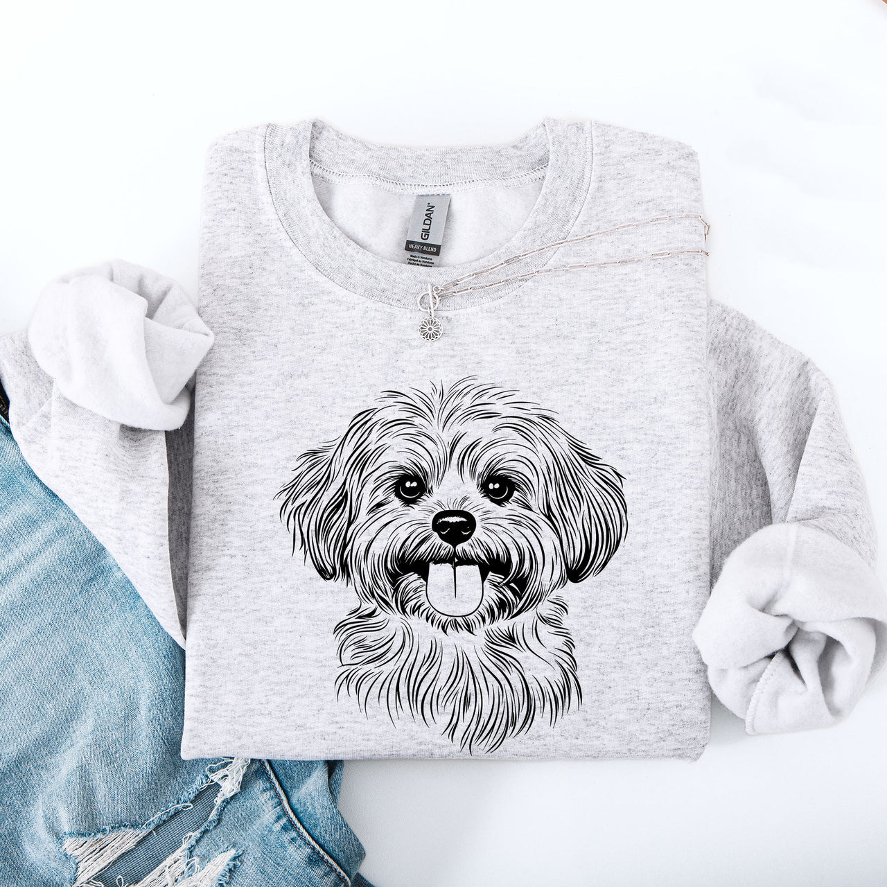 Havanese Dog Breed Lover And Family Pet Advocate Crest Logo Artwork Edition Sweatshirt
