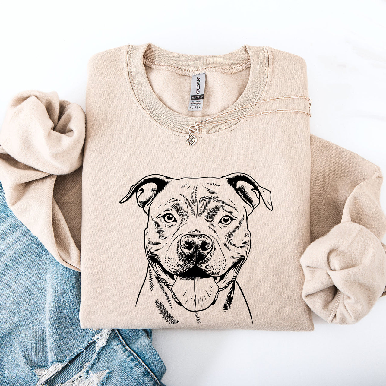 Pitbull Pet Dog Breed Pride And Loyal Companion Icon Bold Graphic Style For Dog Lovers Sweatshirt