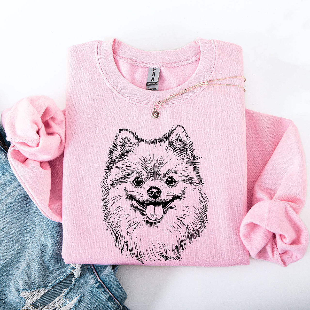 Pomeranian Pet Dog Breed Adorable Companion Love Forever Quote Cozy Warm Fleece Sweatshirt