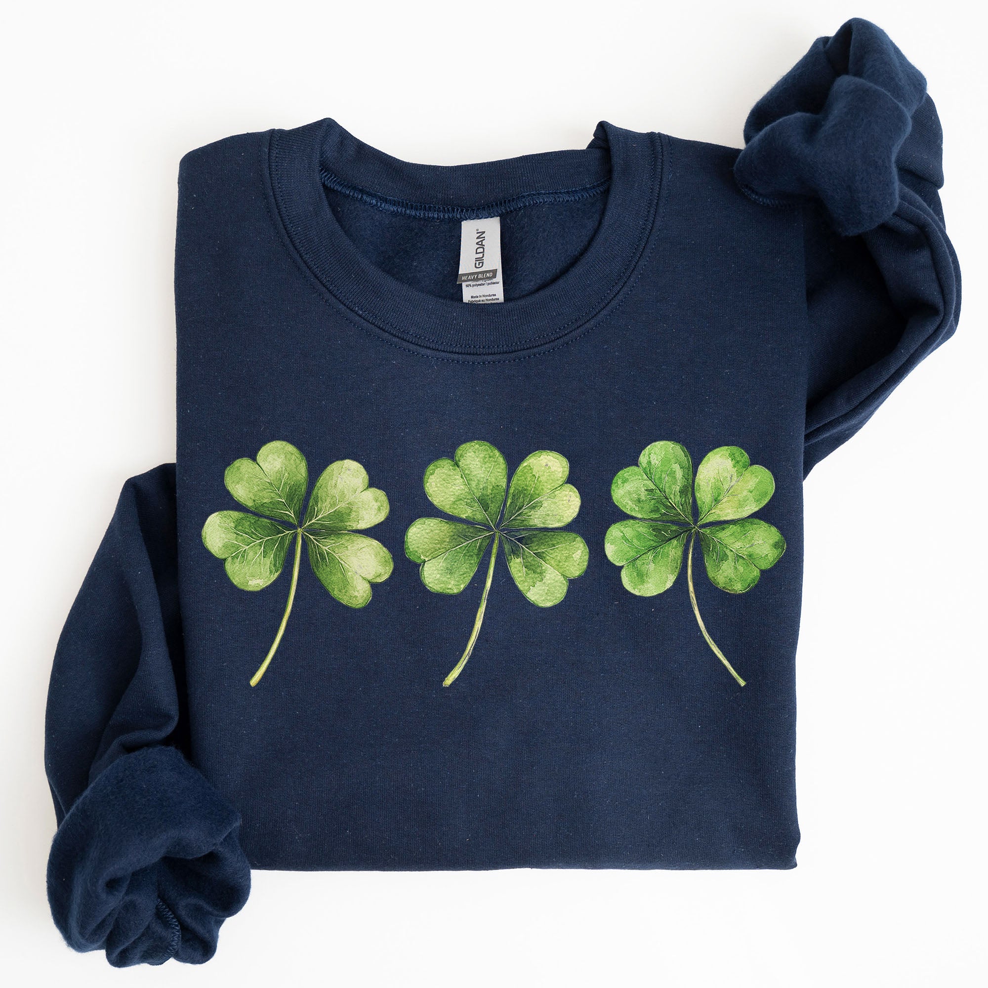 Shamrock Clover Retro St Paddy's Day Lucky Irish Charm Irish Heritage Sweatshirt