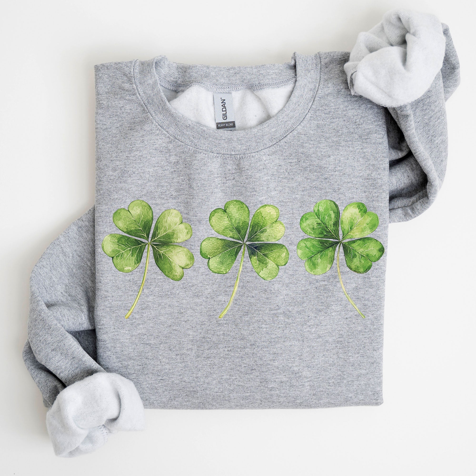 Shamrock Clover Retro St Paddy's Day Lucky Irish Charm Irish Heritage Sweatshirt