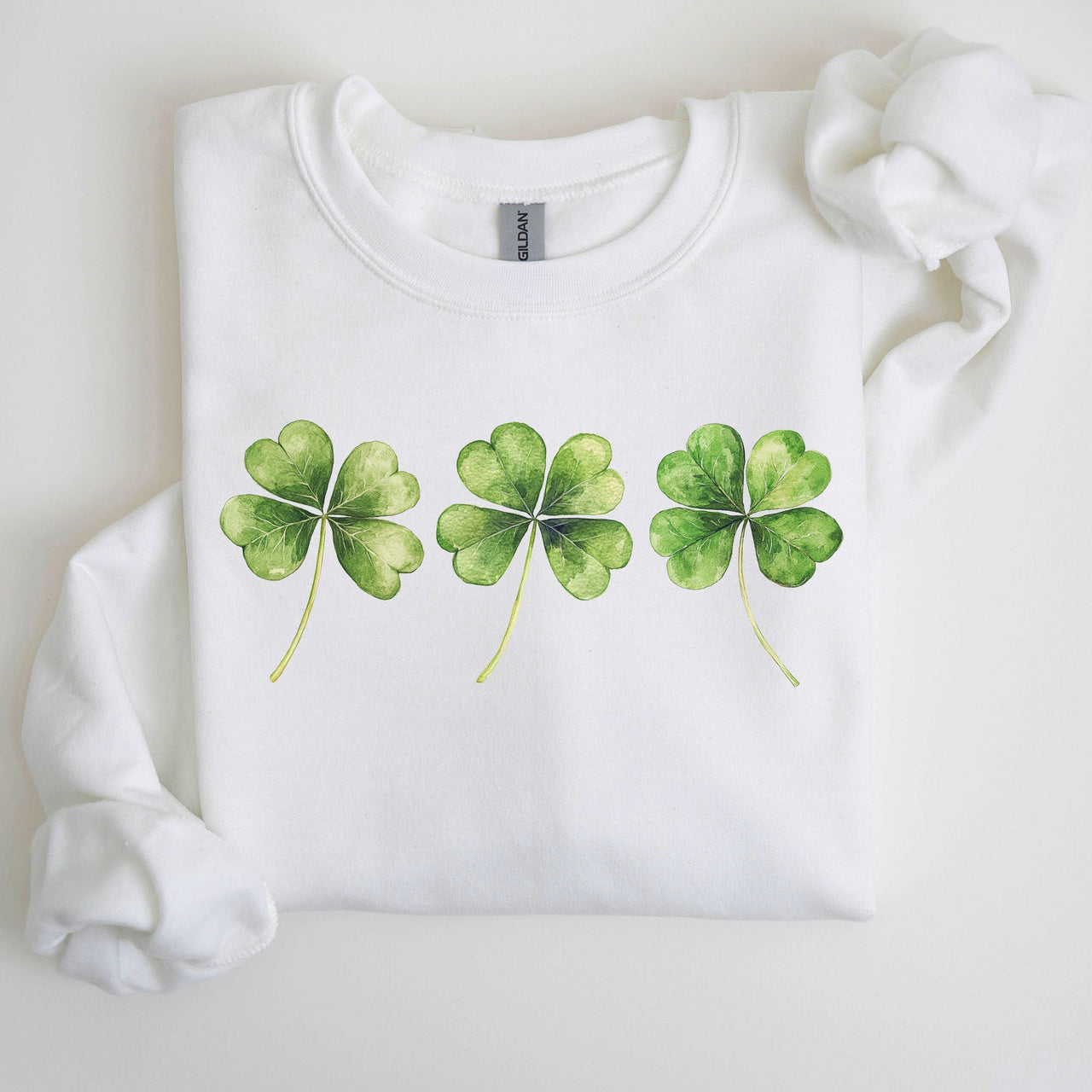 Shamrock Clover Retro St Paddy's Day Lucky Irish Charm Irish Heritage Sweatshirt