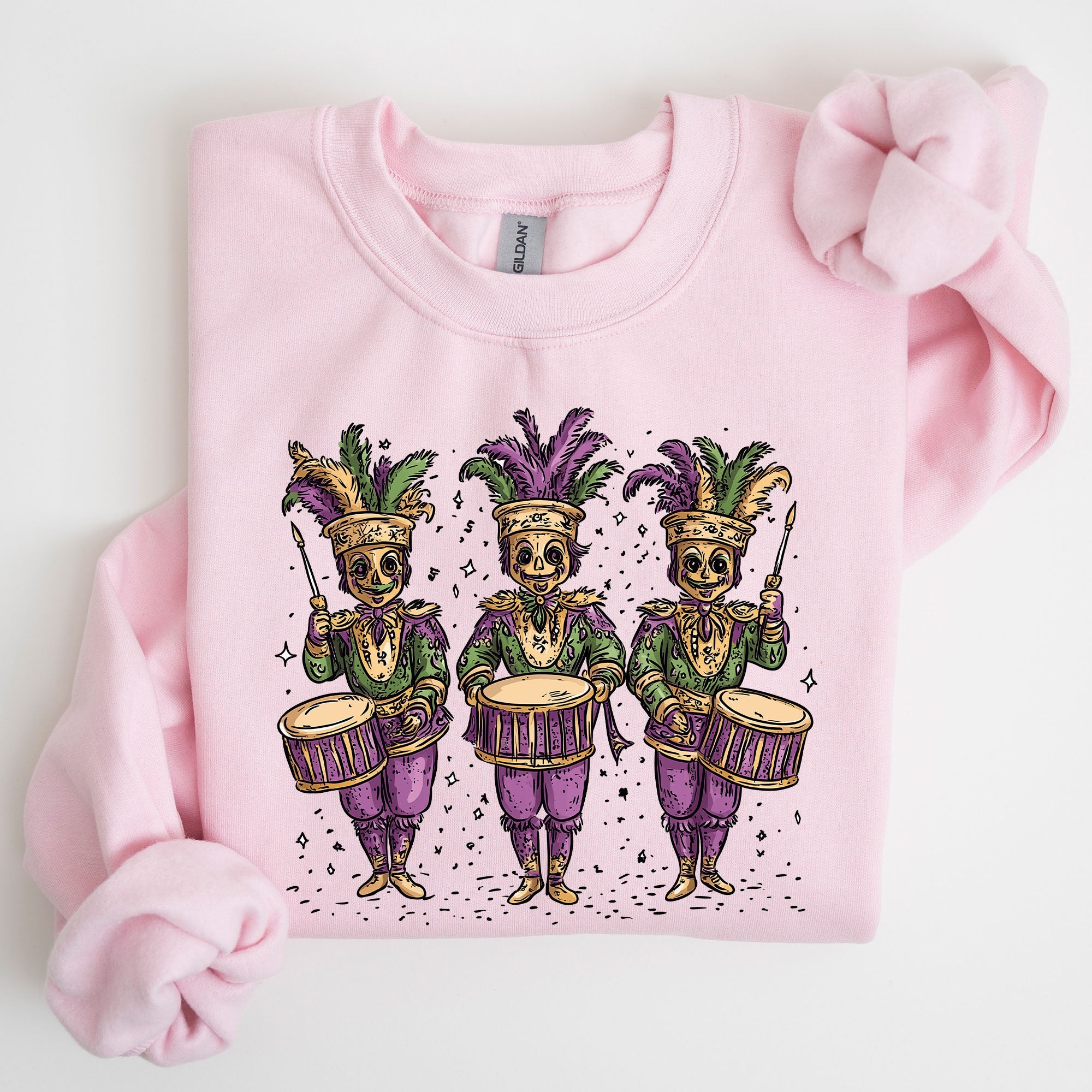 Mardi Gras Nutcracker Coquette Carnival Fleur De Lis Fat Tuesday Parade Sweatshirt