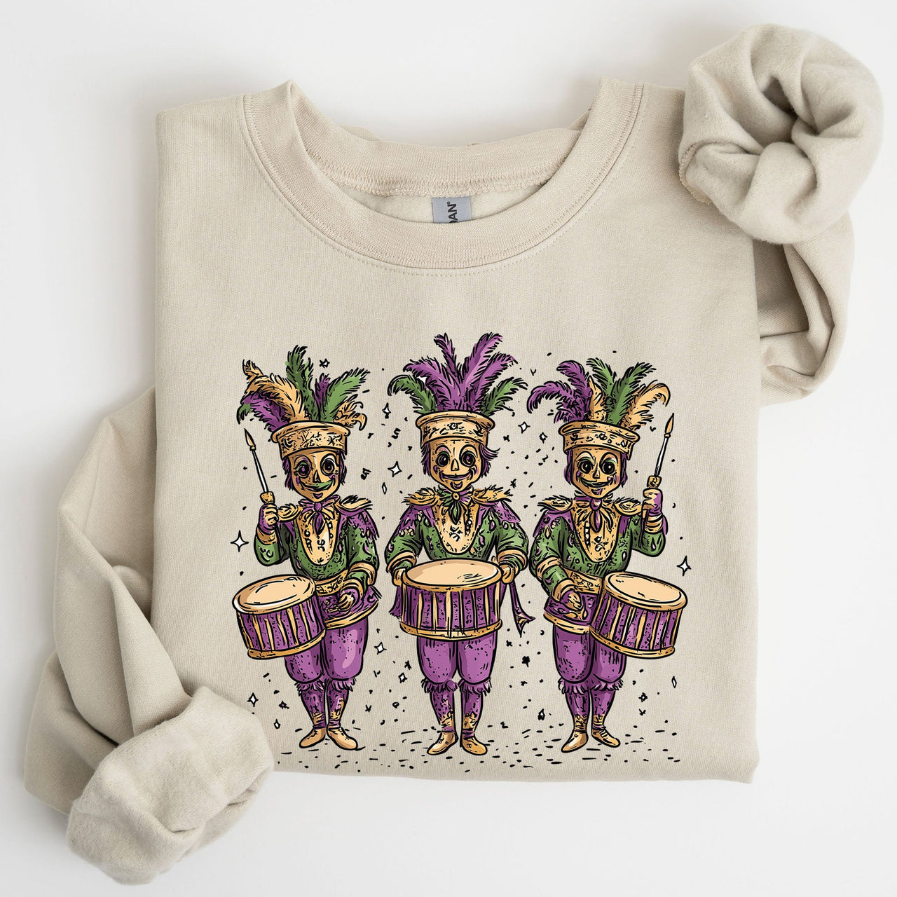 Mardi Gras Nutcracker Coquette Carnival Fleur De Lis Fat Tuesday Parade Sweatshirt