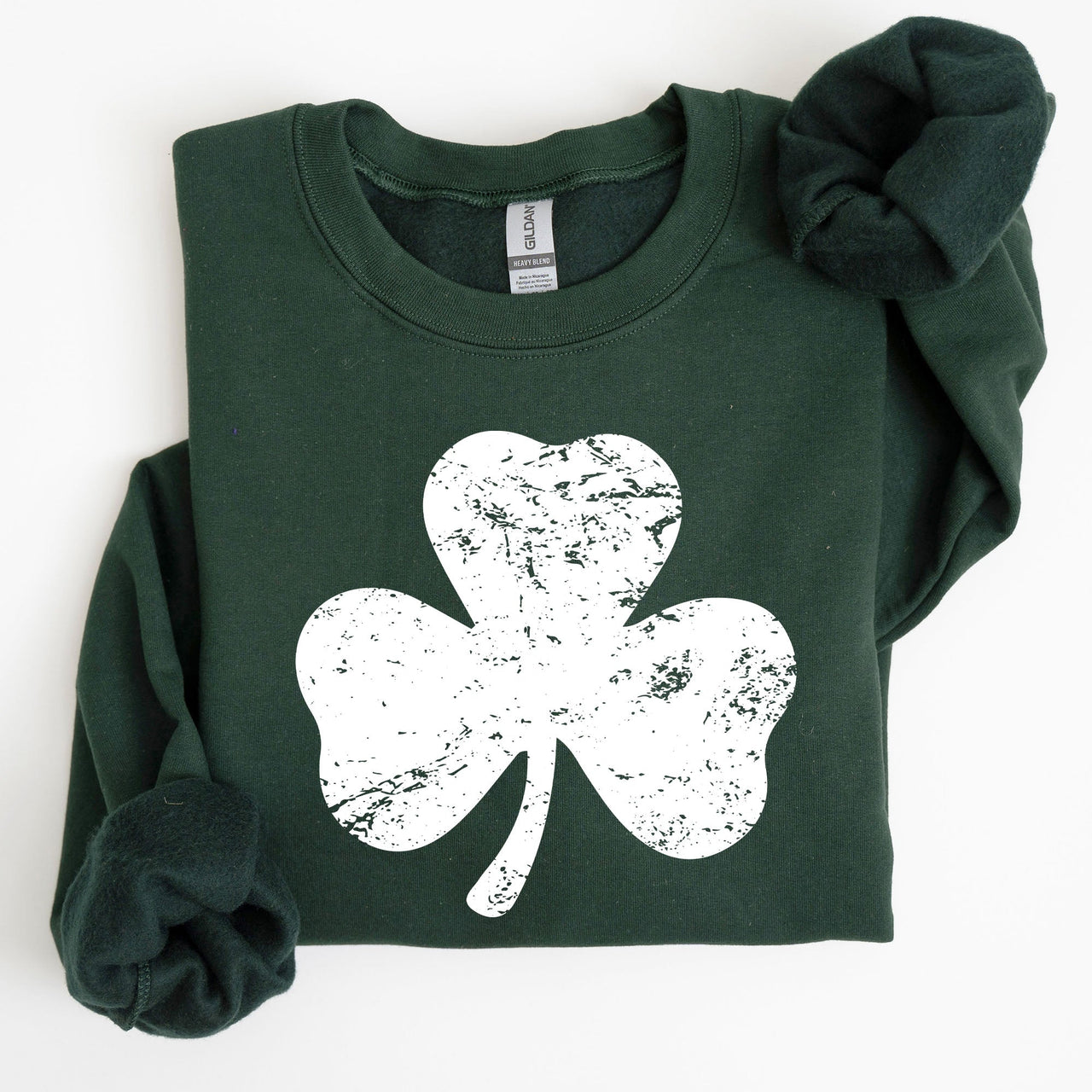 Shamrock Clover Lucky Retro Irish Lucky Charm St Patrick's Day Festive Sweatshirt