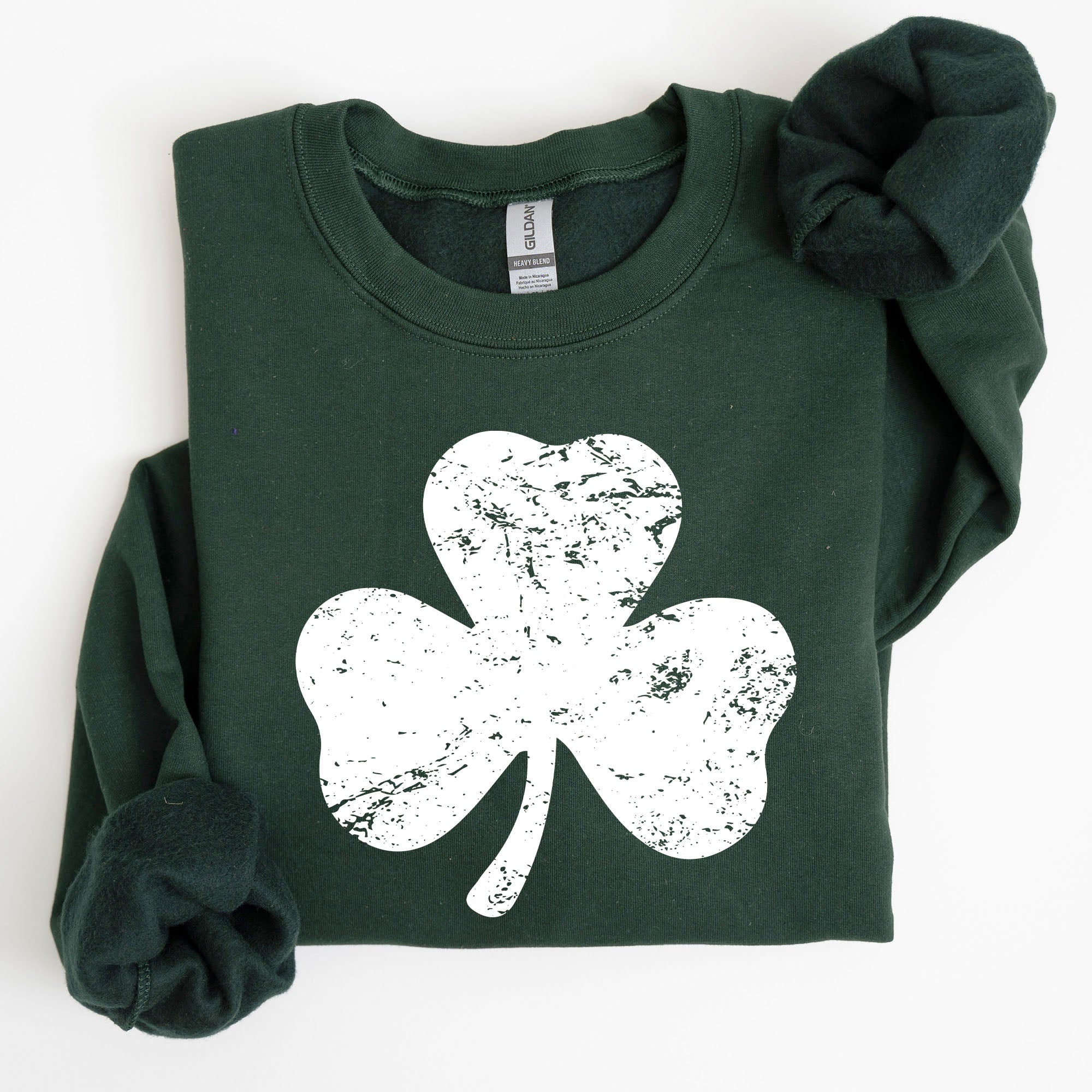 Shamrock Clover Lucky Retro Irish Lucky Charm St Patrick's Day Festive Sweatshirt