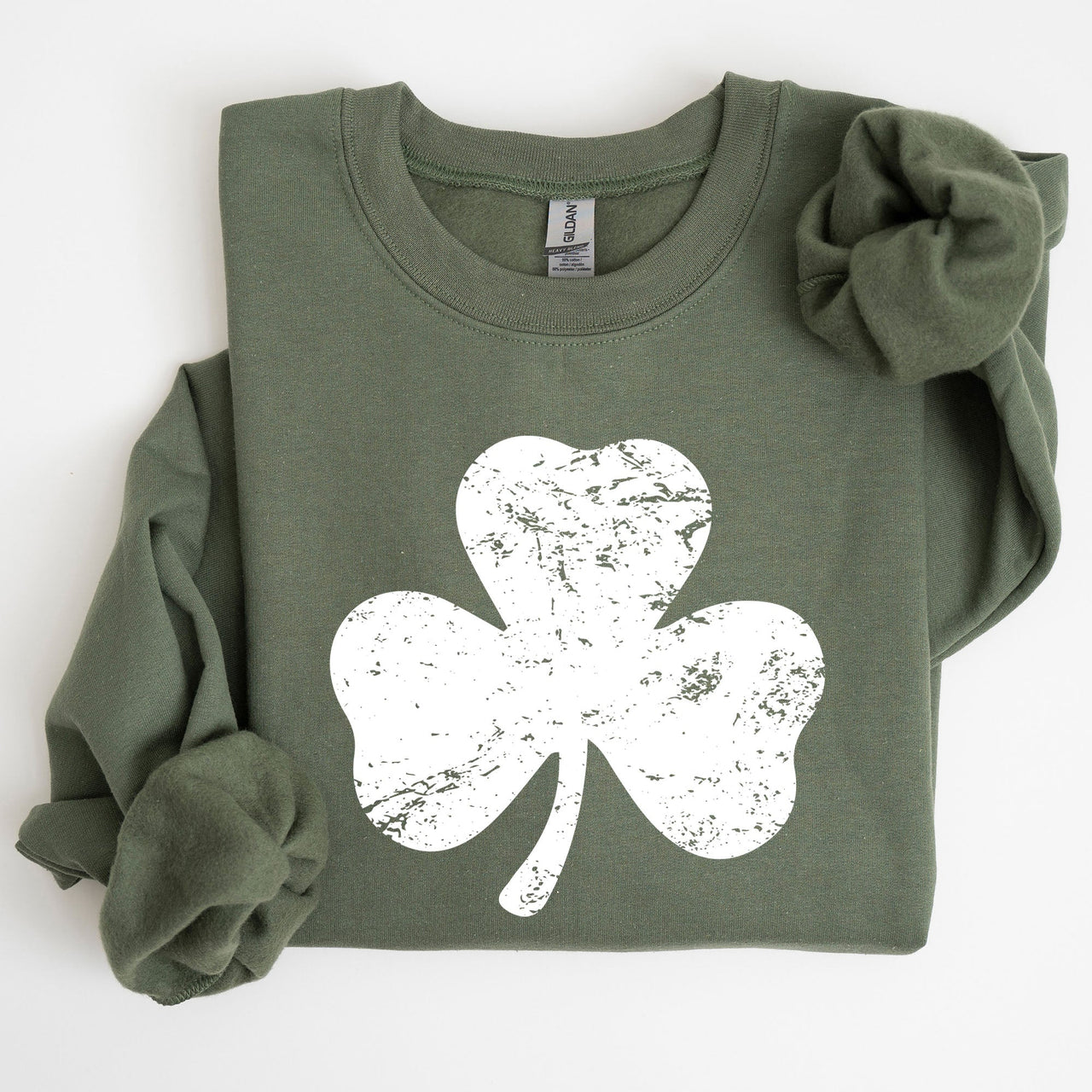 Shamrock Clover Lucky Retro Irish Lucky Charm St Patrick's Day Festive Sweatshirt