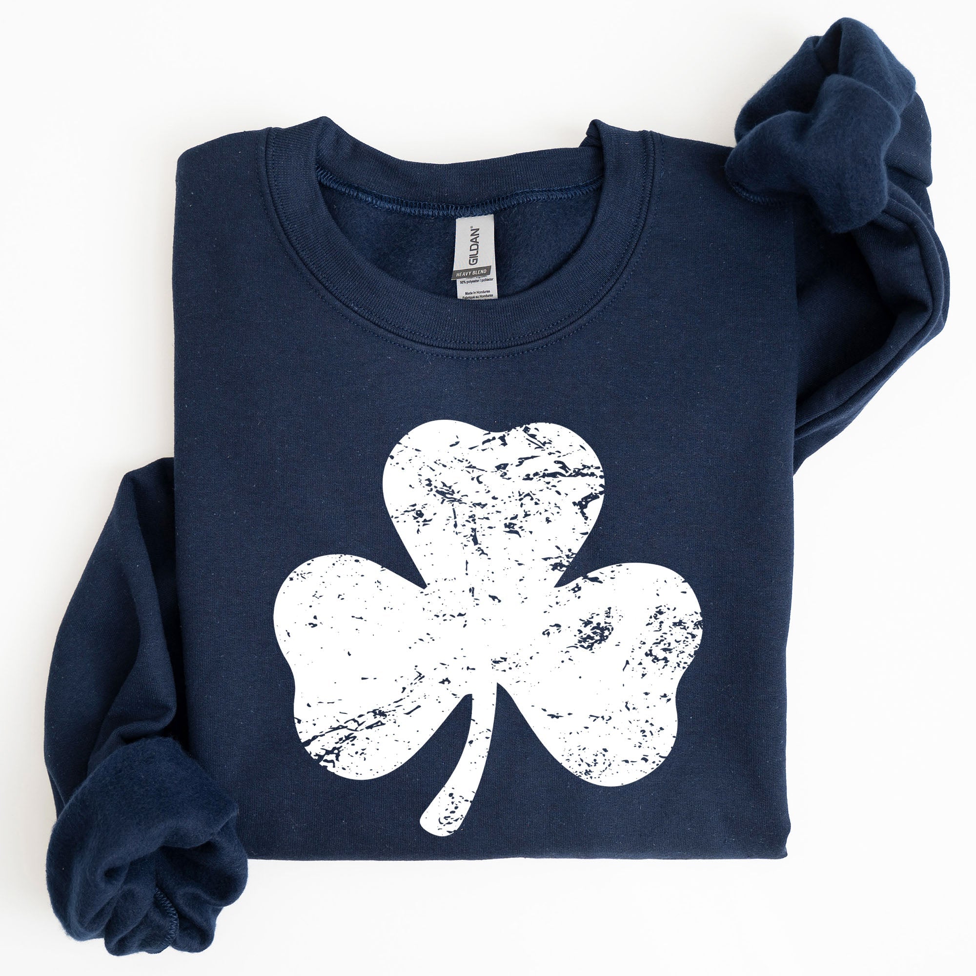 Shamrock Clover Lucky Retro Irish Lucky Charm St Patrick's Day Festive Sweatshirt