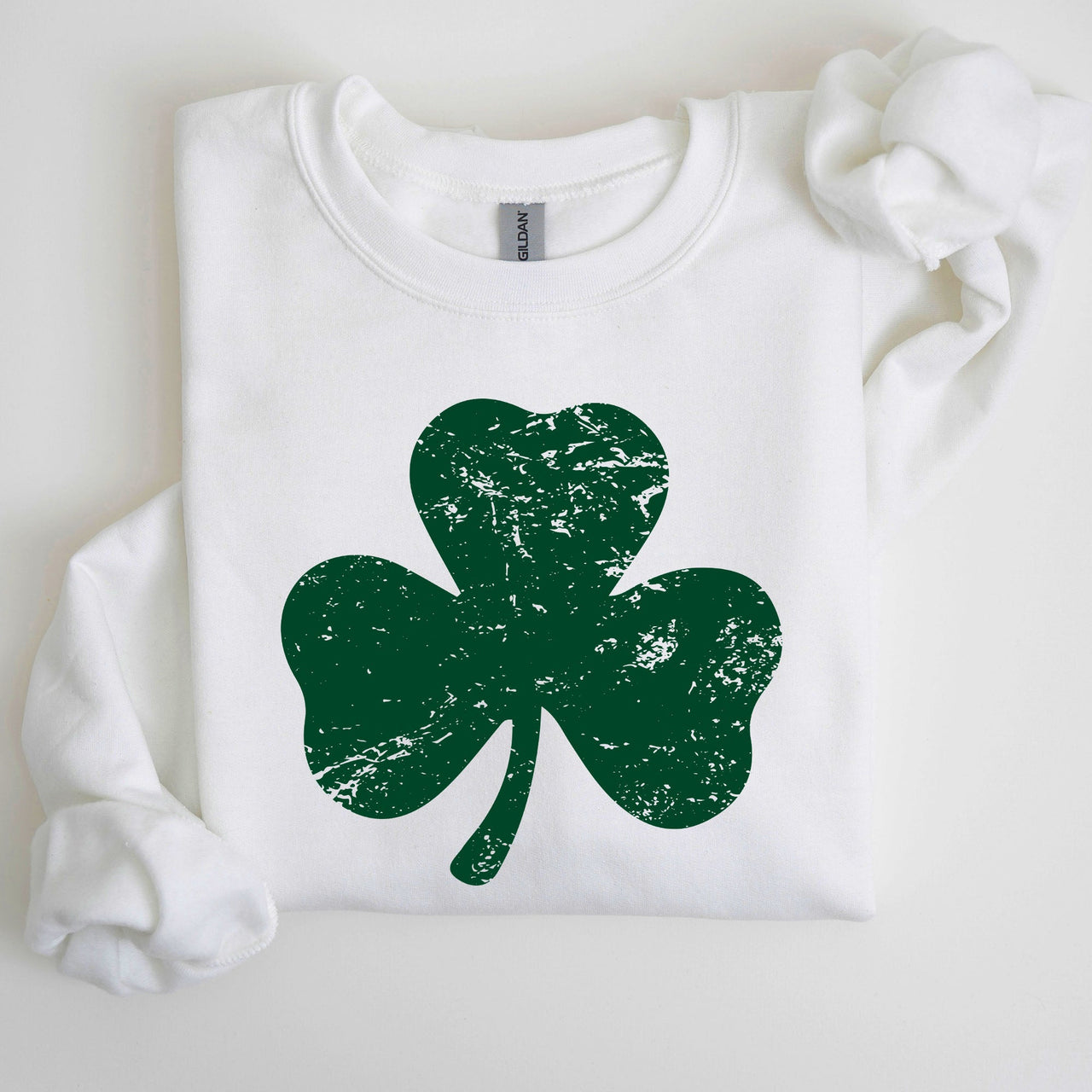 Shamrock Clover Lucky Retro Irish Lucky Charm St Patrick's Day Festive Sweatshirt
