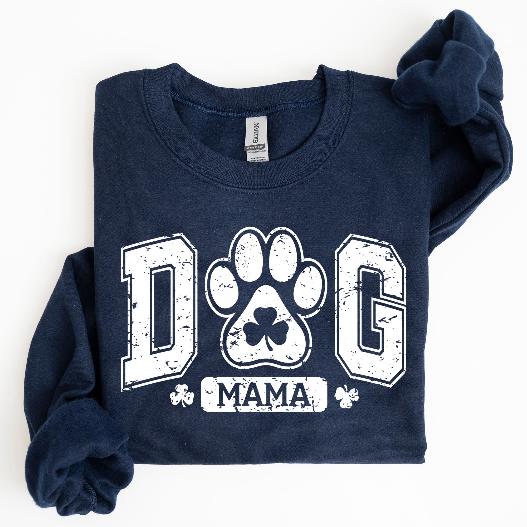 Dog Mama Coquette Bow Shamrock Clover Irish Lucky Lucky Charm St Patrick's Day Sweatshirt