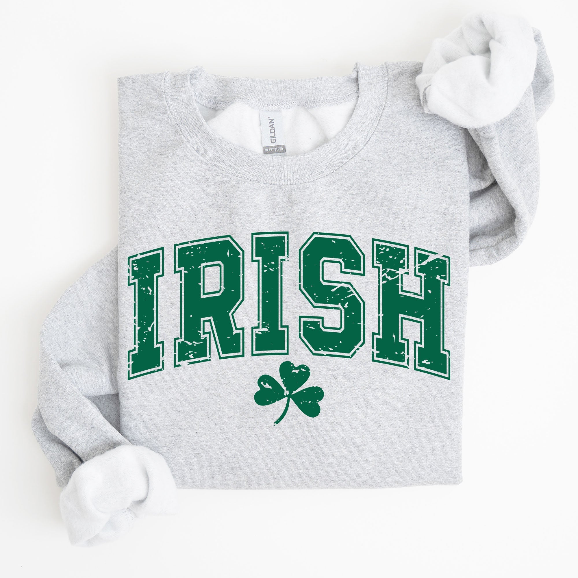 Irish Lucky St Patrick's Day Clover Shamrock Lucky Charm Festive Celebration Sweatshirt