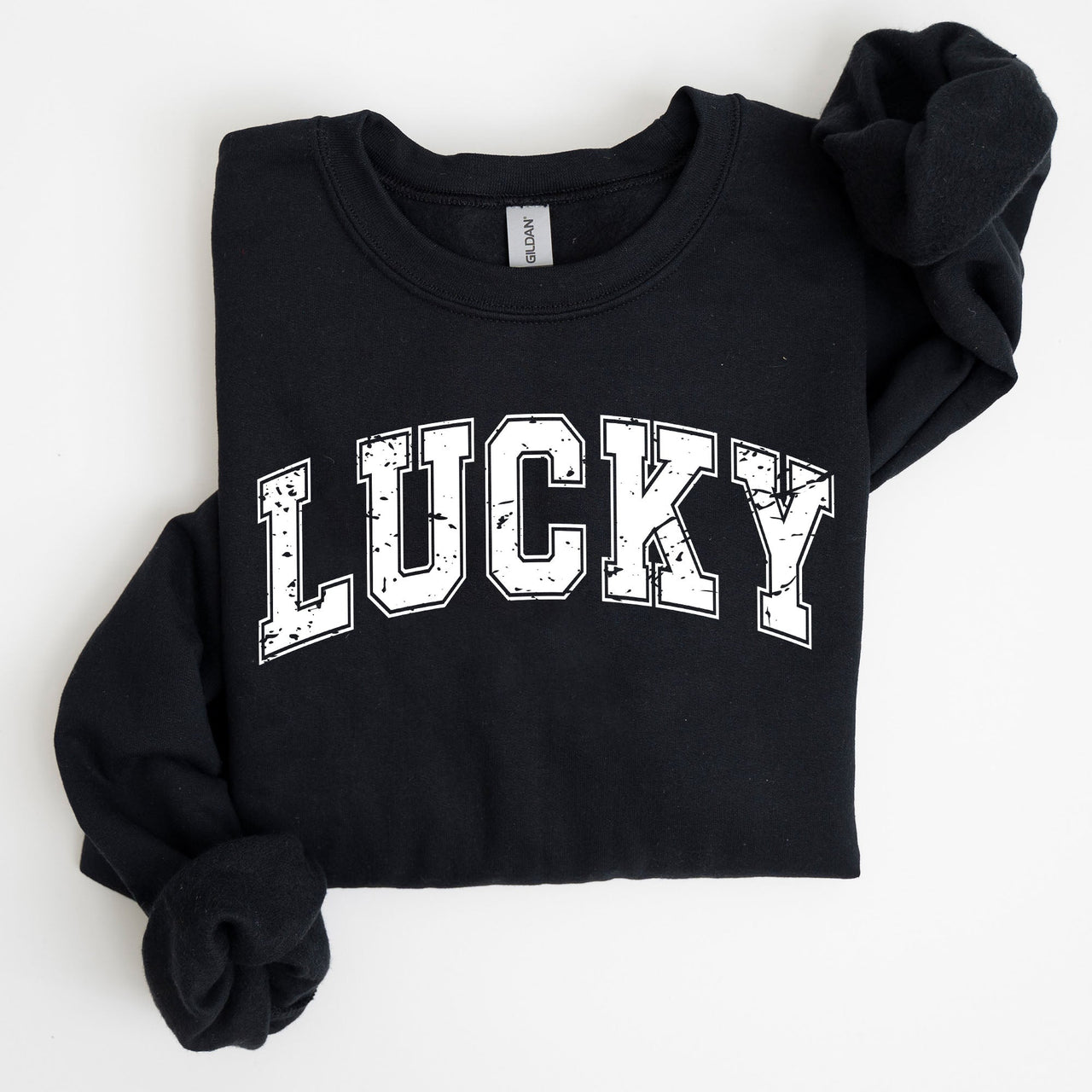 Lucky St Patrick's Day Coquette Bow Clover Shamrock Irish Lucky Charm Sweatshirt