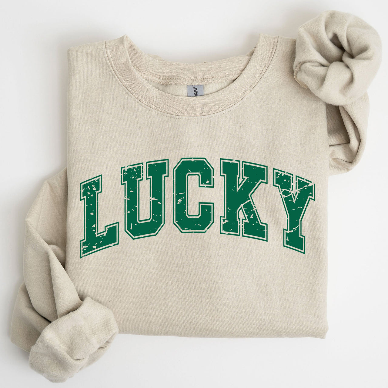Lucky St Patrick's Day Coquette Bow Clover Shamrock Irish Lucky Charm Sweatshirt