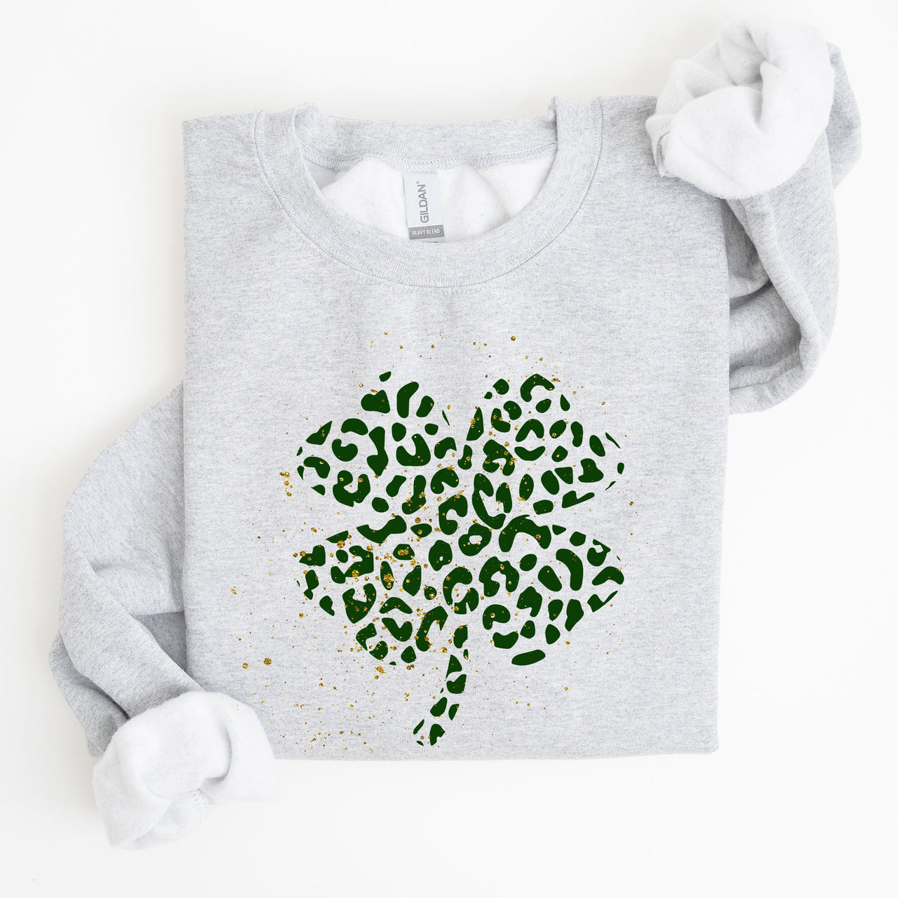 Shamrock Clover St Patrick's Day Lucky Charm Coquette Bow Irish Pride Keepsake Sweatshirt