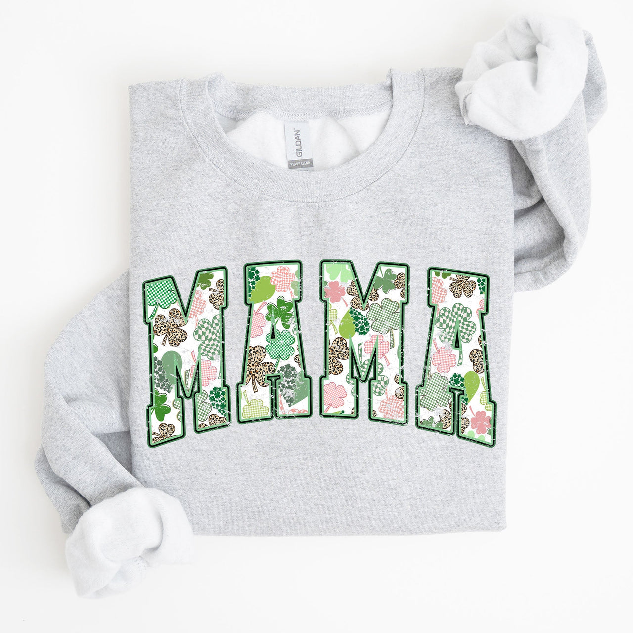 Classic Mama Vintage St Patrick's Day Clover Shamrock Lucky Irish Lucky Charm Sweatshirt