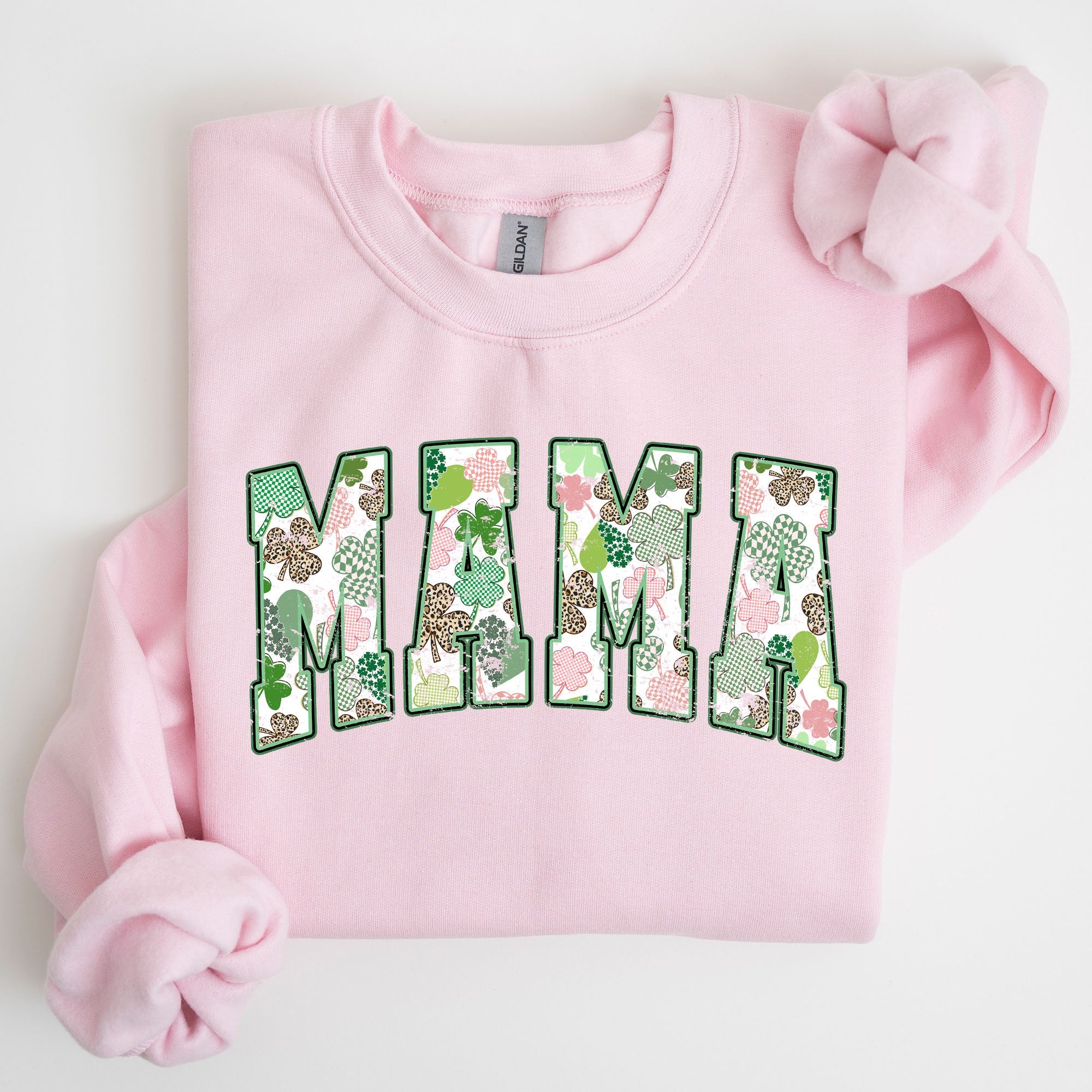 Classic Mama Vintage St Patrick's Day Clover Shamrock Lucky Irish Lucky Charm Sweatshirt