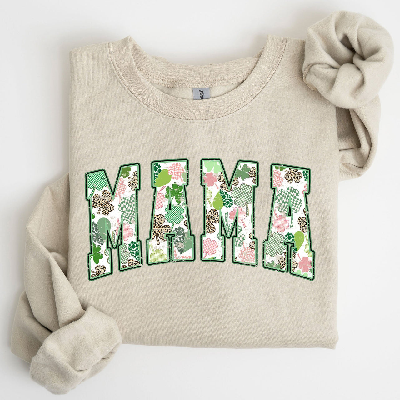 Classic Mama Vintage St Patrick's Day Clover Shamrock Lucky Irish Lucky Charm Sweatshirt
