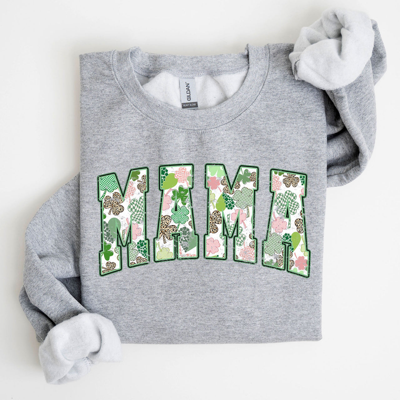 Classic Mama Vintage St Patrick's Day Clover Shamrock Lucky Irish Lucky Charm Sweatshirt