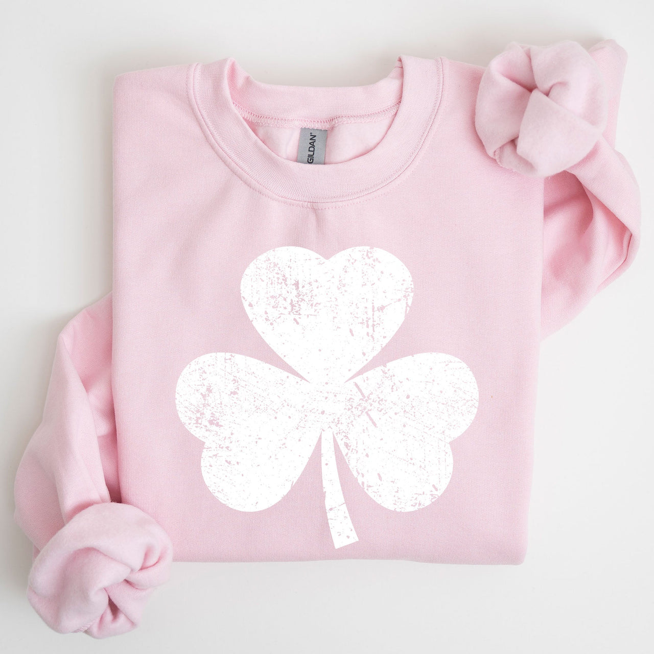 Retro Shamrock Clover Lucky Irish St Patrick's Day Charm Festive Vintage Inspired Sweatshirt