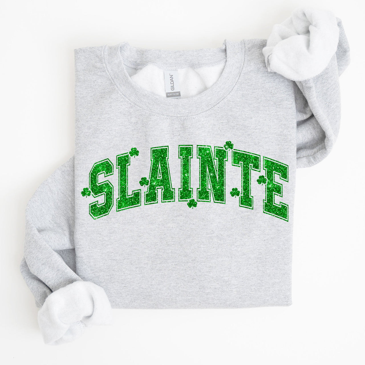 Slainte Shamrock Clover Lucky Irish Lucky Charm Retro St Patrick's Day Sweatshirt