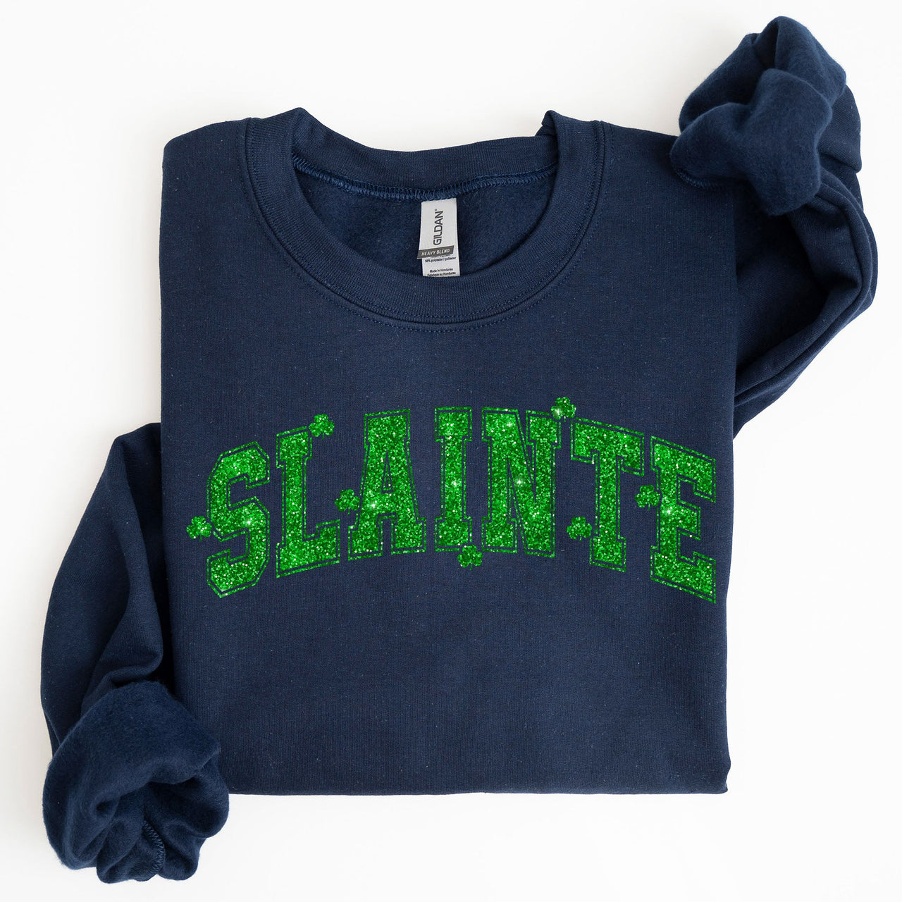 Slainte Shamrock Clover Lucky Irish Lucky Charm Retro St Patrick's Day Sweatshirt