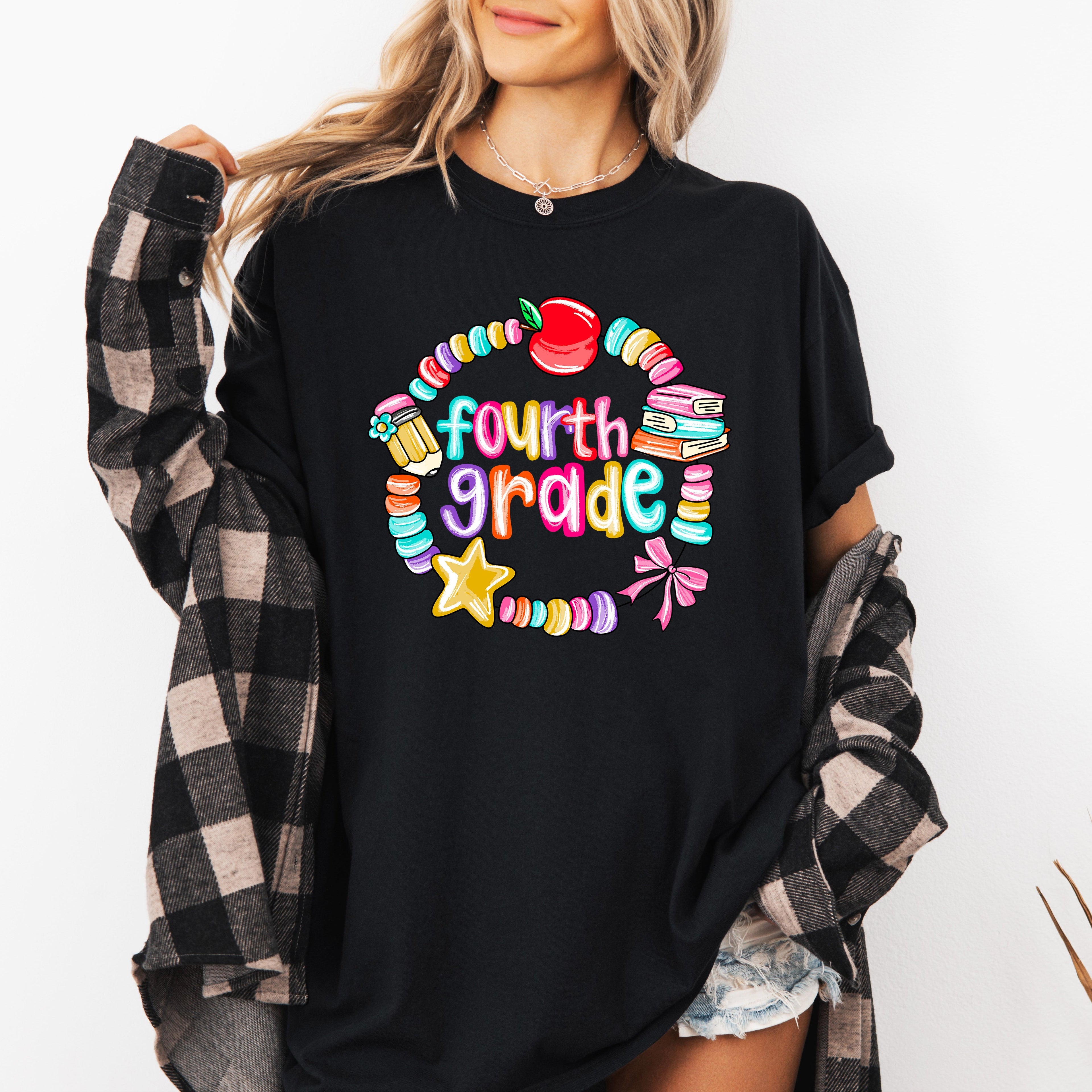 Fourth Grade Teacher First Day Of School Back To School Classroom Ready Comfort Colors Tee