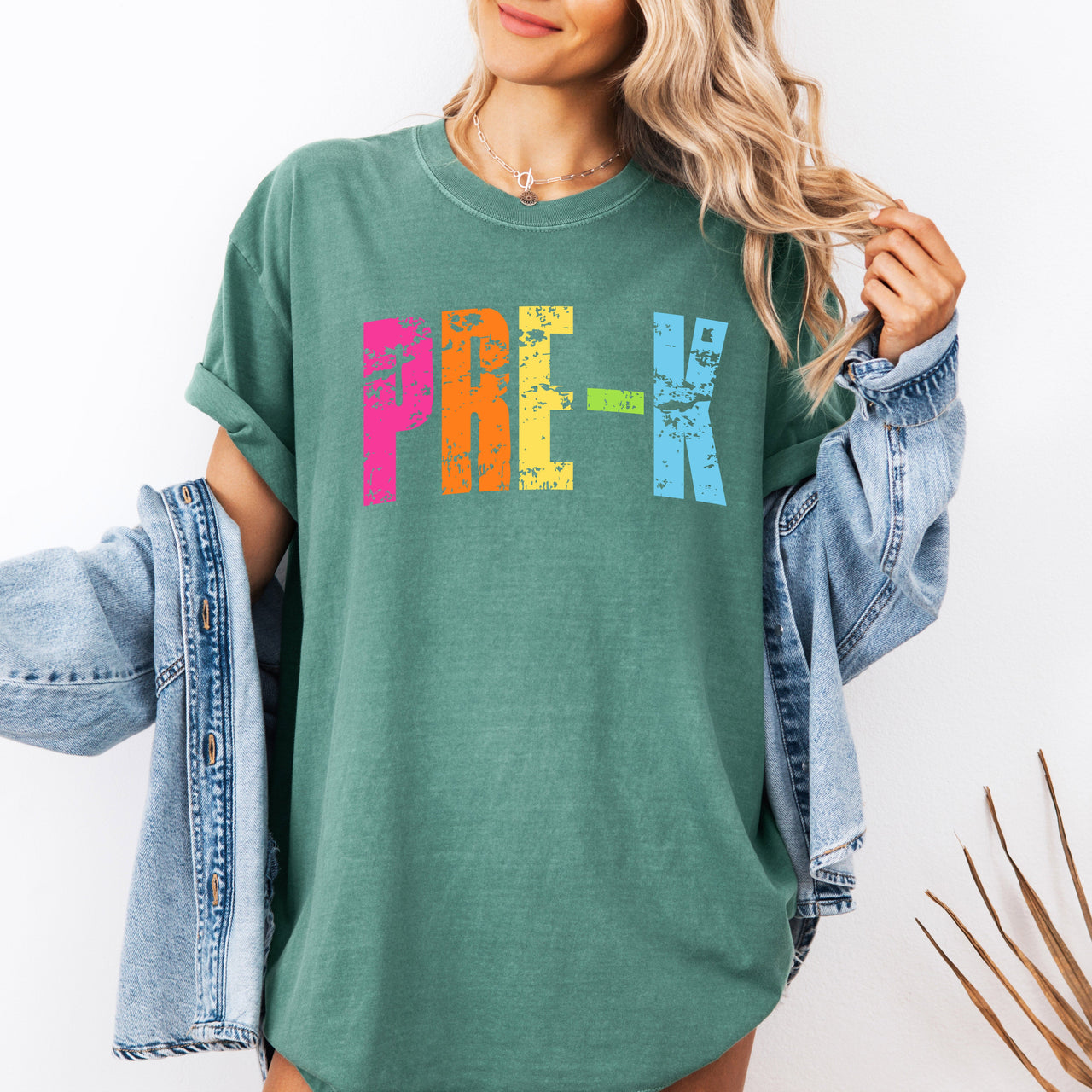 Pre-K Retro Teacher Appreciation First Day Back to School Edition Comfort Colors Tee