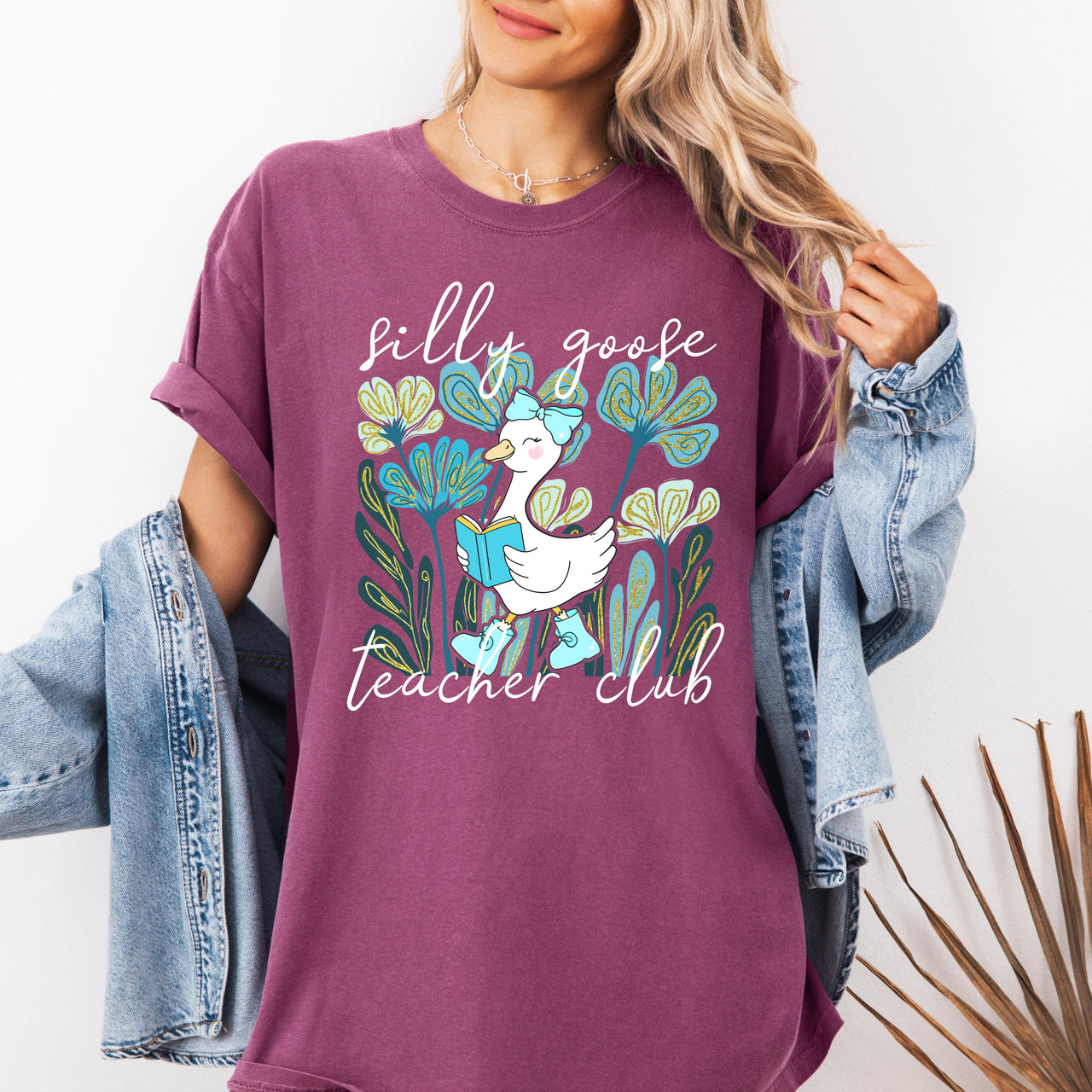 Silly Goose Teacher Club Coquette Back To School First Day Of School Comfort Colors Tee