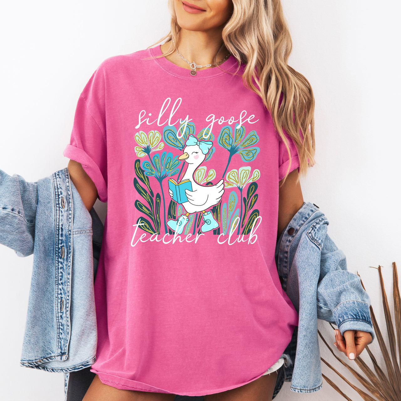 Silly Goose Teacher Club Coquette Back To School First Day Of School Comfort Colors Tee