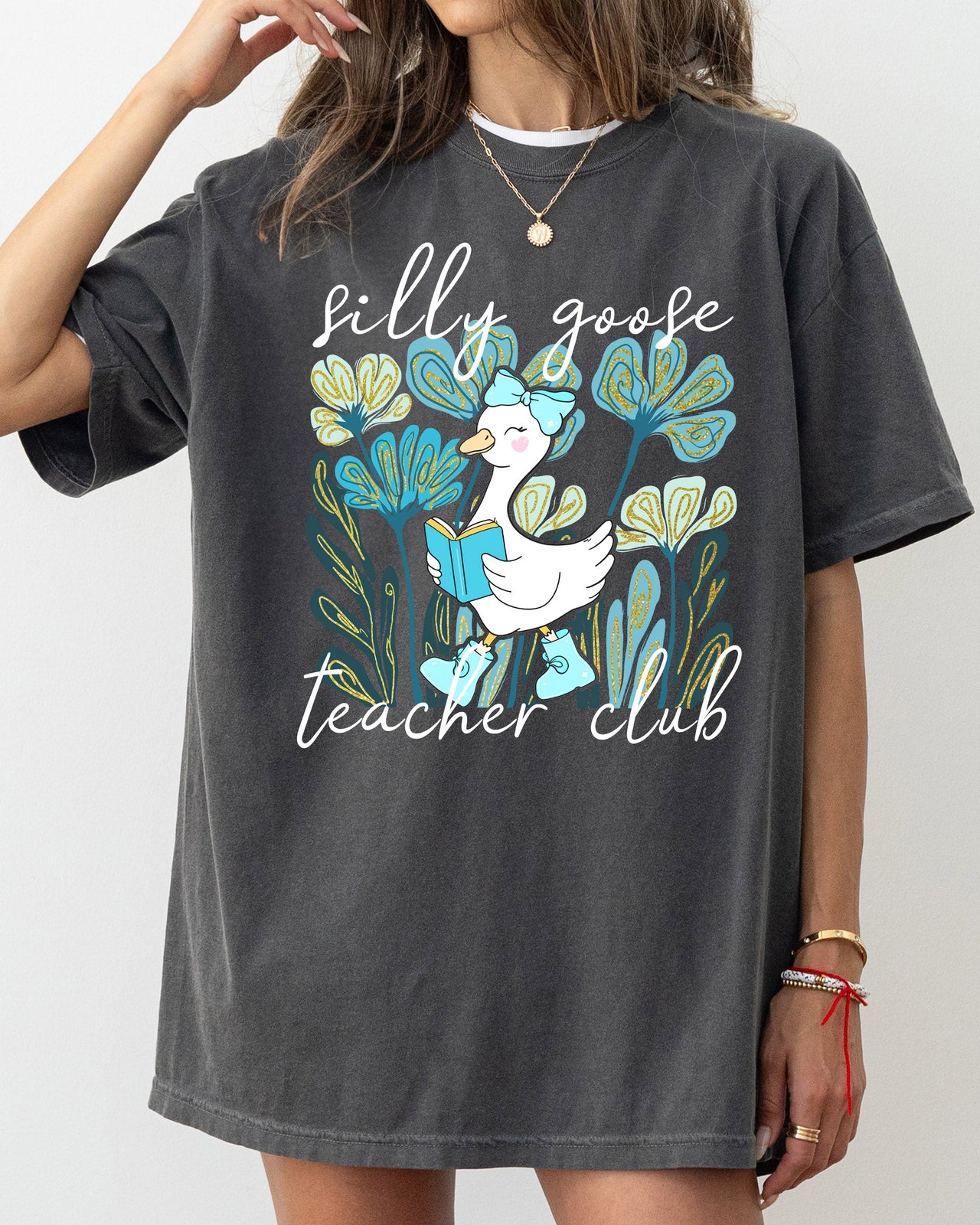 Silly Goose Teacher Club Coquette Back To School First Day Of School Comfort Colors Tee