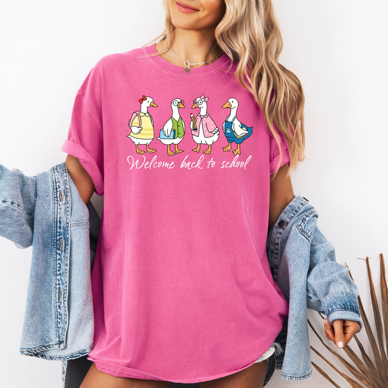 Silly Goose Teacher Club Back to School First Day of School Teacher Appreciation Comfort Colors Tee