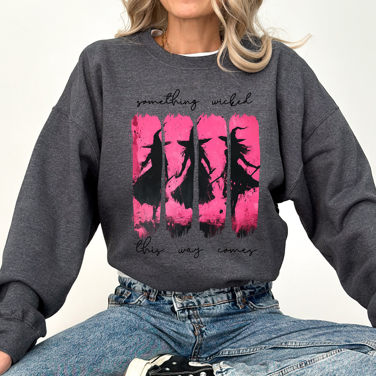 What If The Anxious Skeleton Ghost Western Vintage Pumpkin Cowgirl Spooky Graphic Sweatshirt