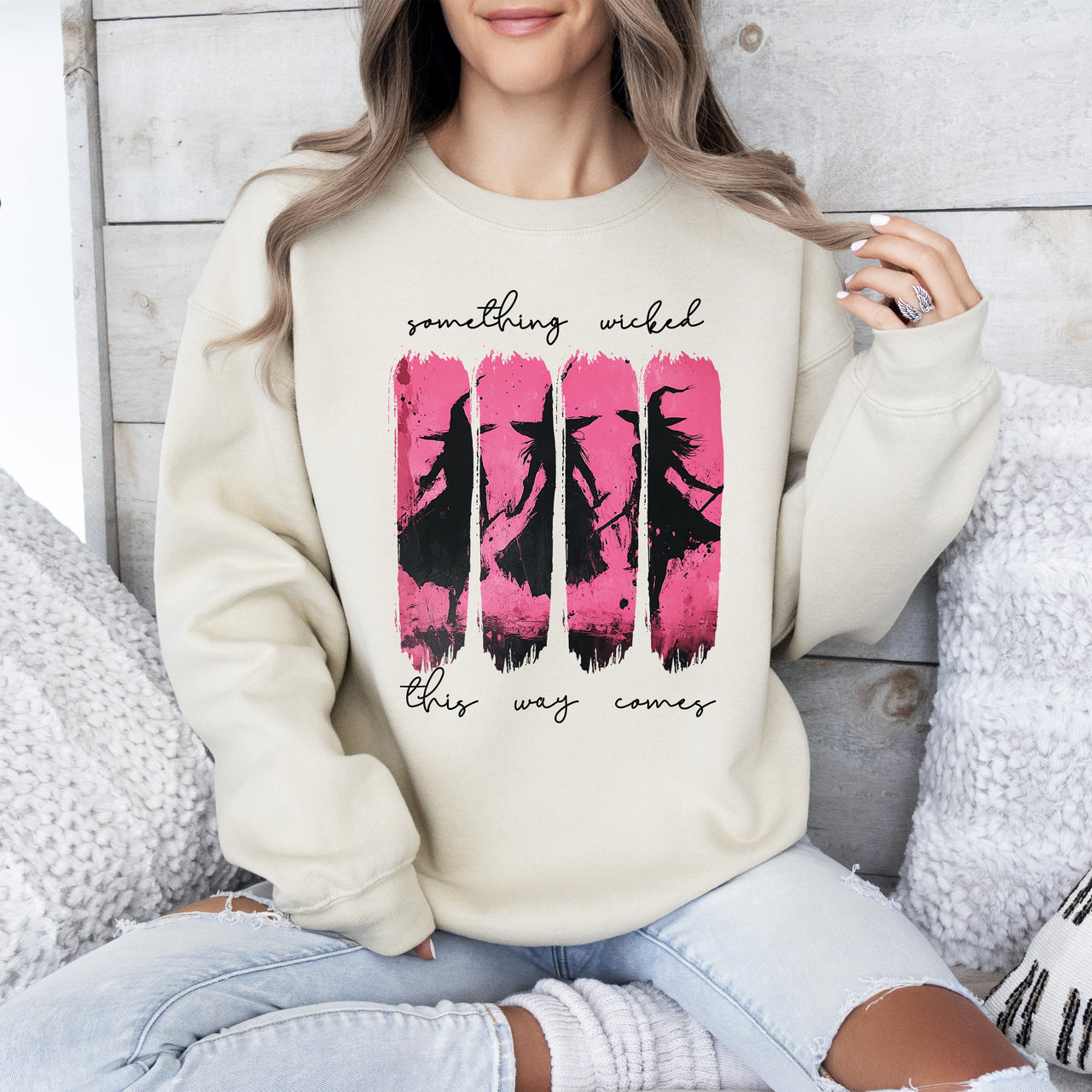 What If The Anxious Skeleton Ghost Western Vintage Pumpkin Cowgirl Spooky Graphic Sweatshirt