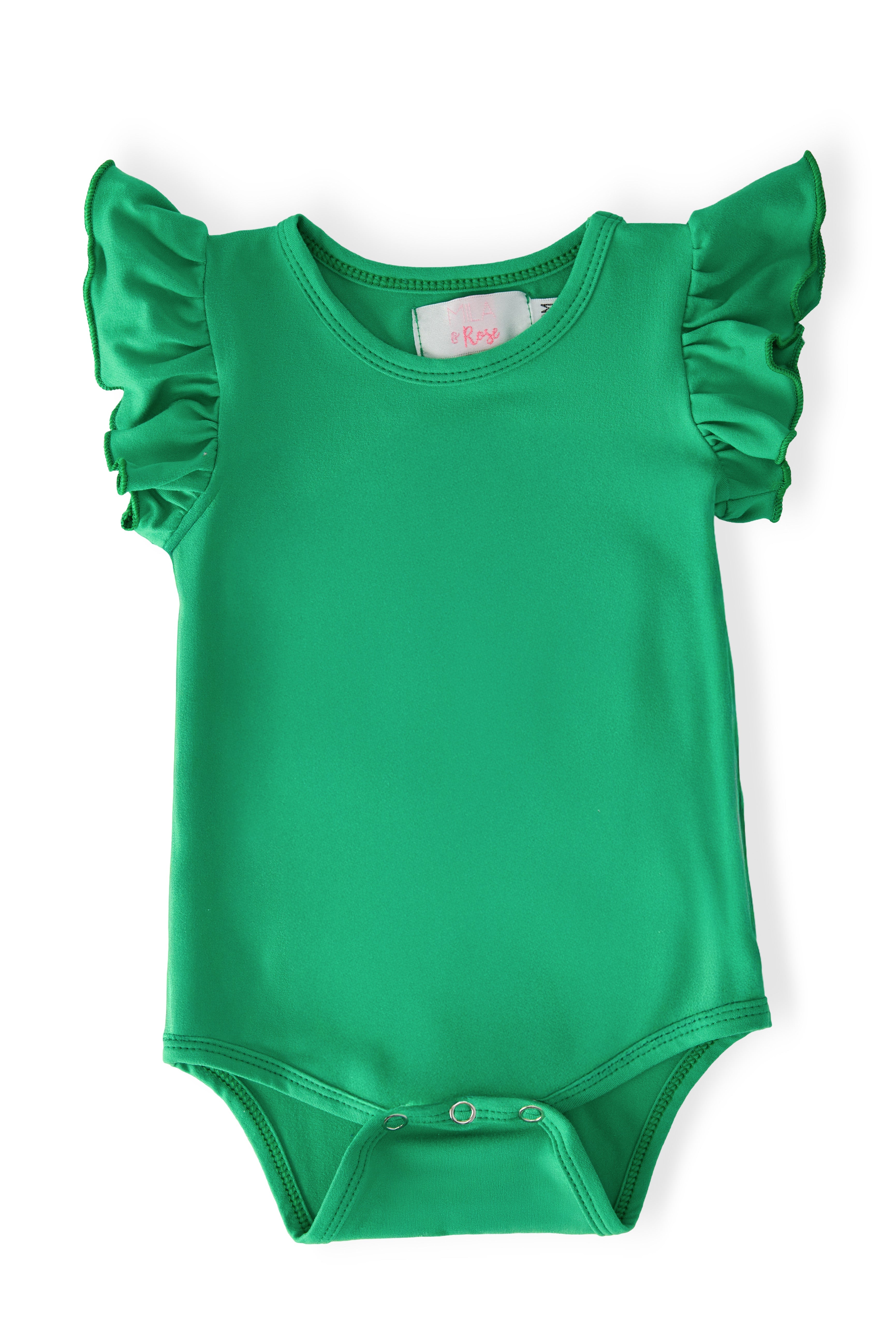 Kelly Green S/S Flutter Bodysuit