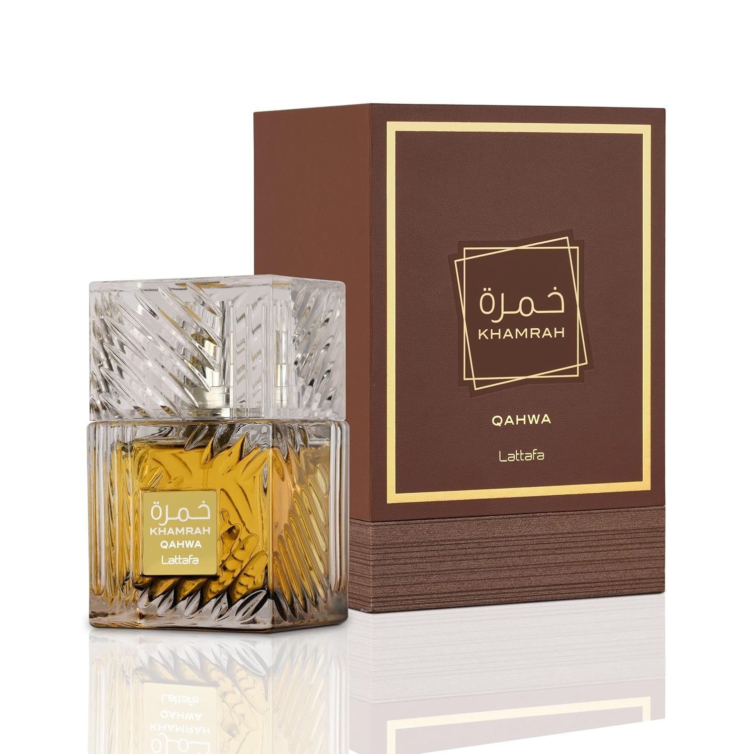 Lattafa Khamrah Qahwa by Lattafa Eau De Parfum Spray (Unisex) 3.4 oz (Men)