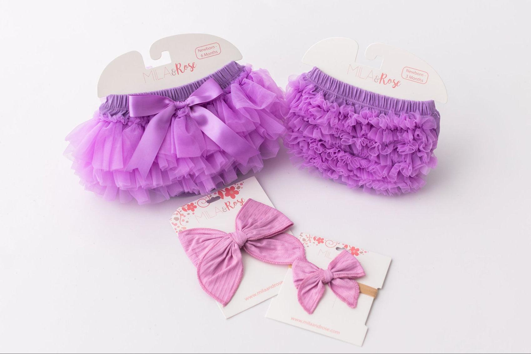 Lavender Ruffle Tutu Bloomer