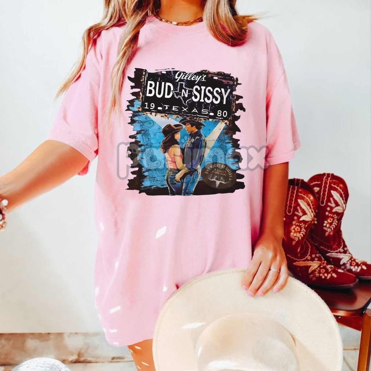 Legendary Gilley's Texas T-Shirt - Bud & Sissy Honky-Tonk Apparel, Authentic Western Cinema Tee