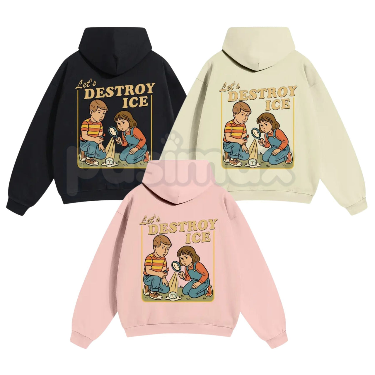 Let’s Destroy ICE Hoodie – Satirical Political Graphic Streetwear, Edgy Activist Pullover, Bold Statement Graphic Sweatshirt