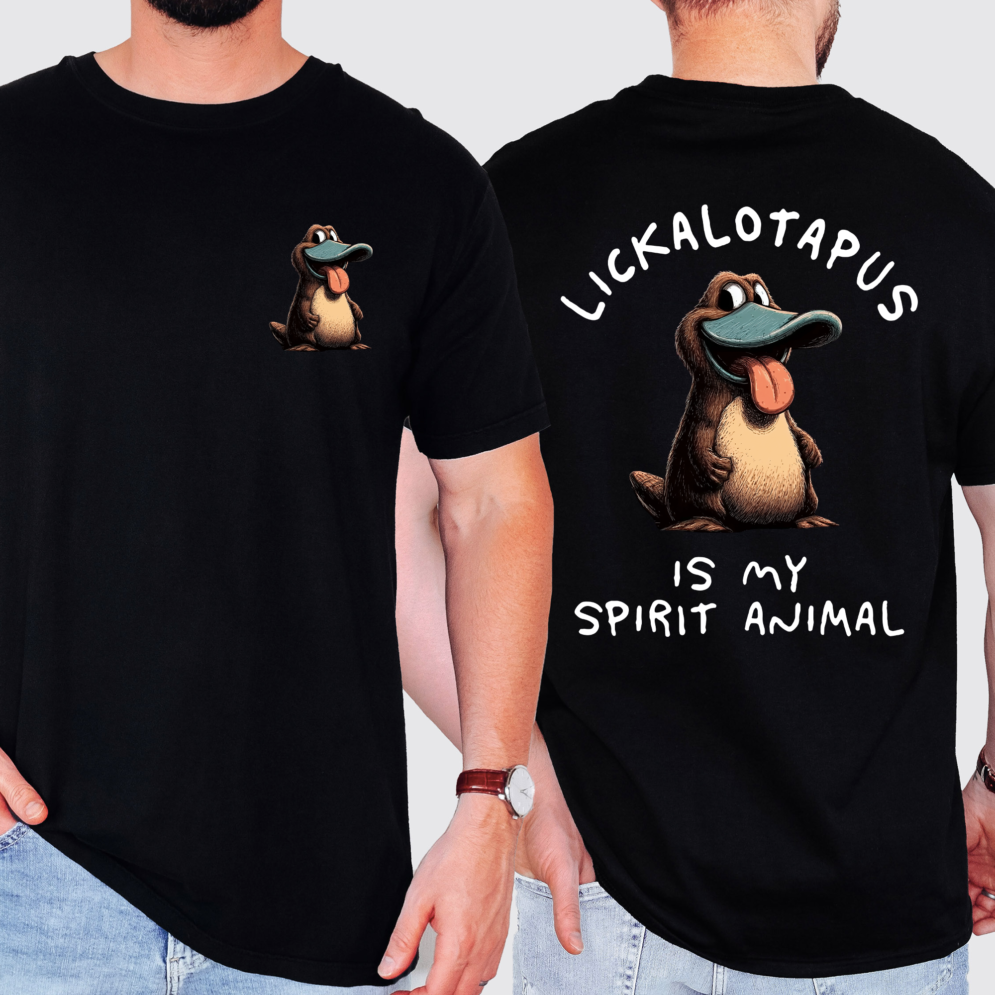 Lickalotapus Is My Spirit Animal Platypus Whimsical Edition Classic Comfort Colors Tee