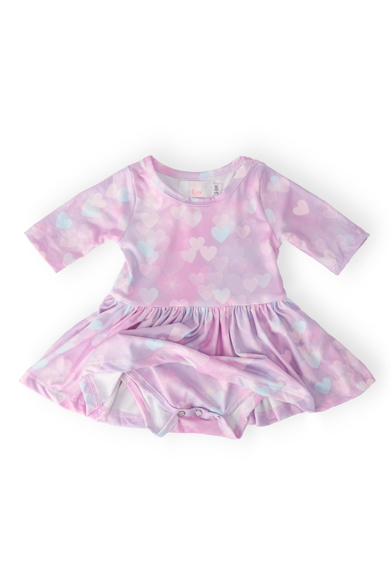Love Story 3/4 Sleeve Twirl Bodysuit