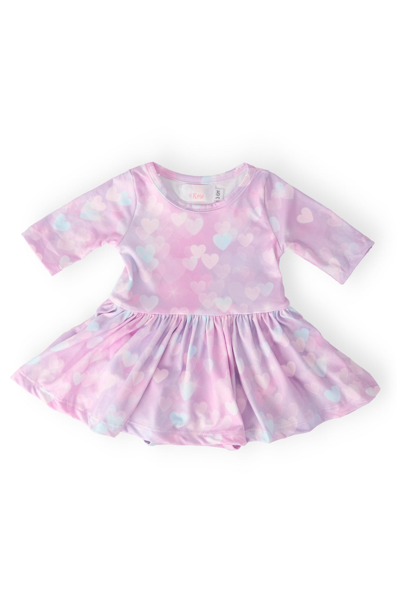 Love Story 3/4 Sleeve Twirl Bodysuit