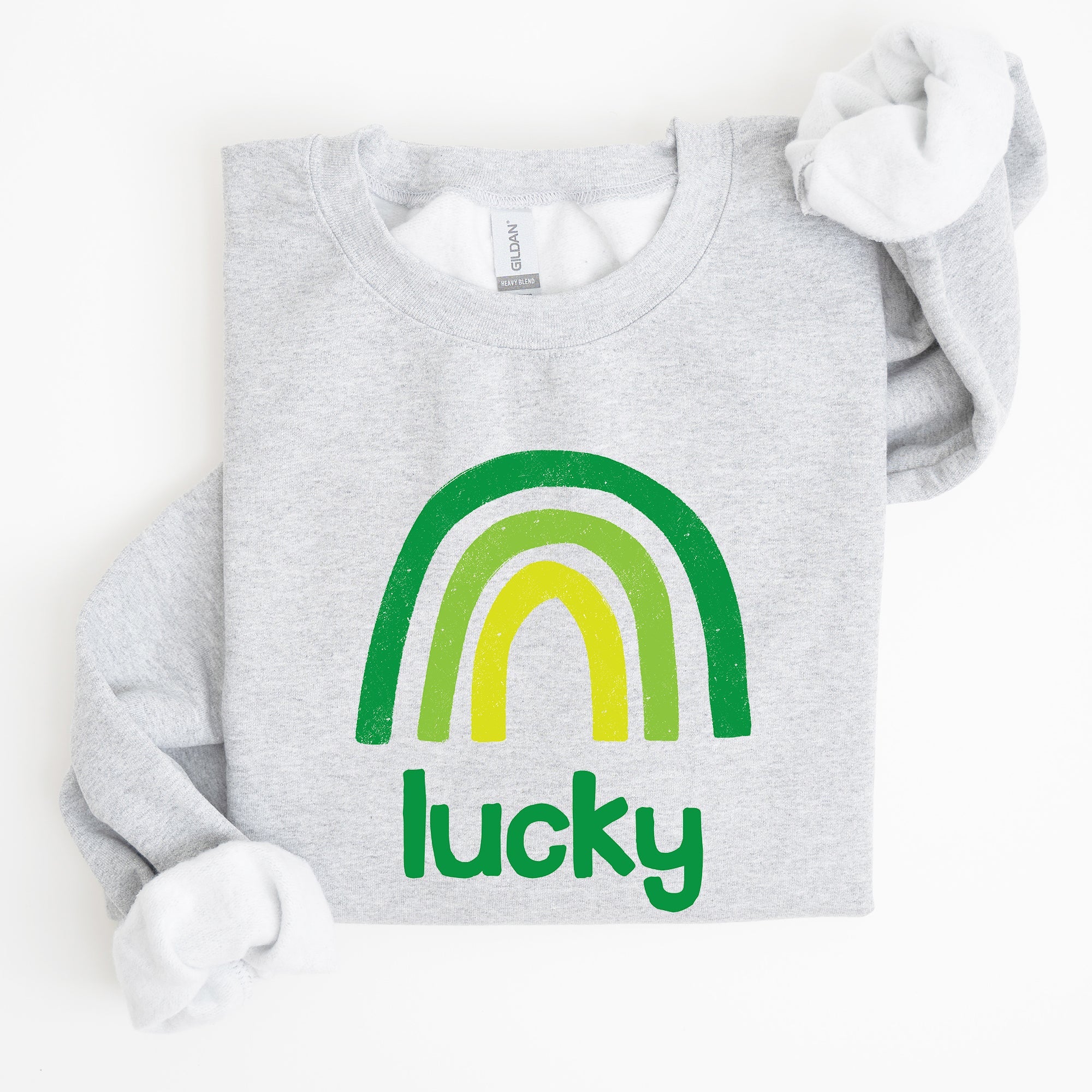 Lucky Rainbow St Patrick's Day Celebration Theme Bold Graphic Pattern Sweatshirt
