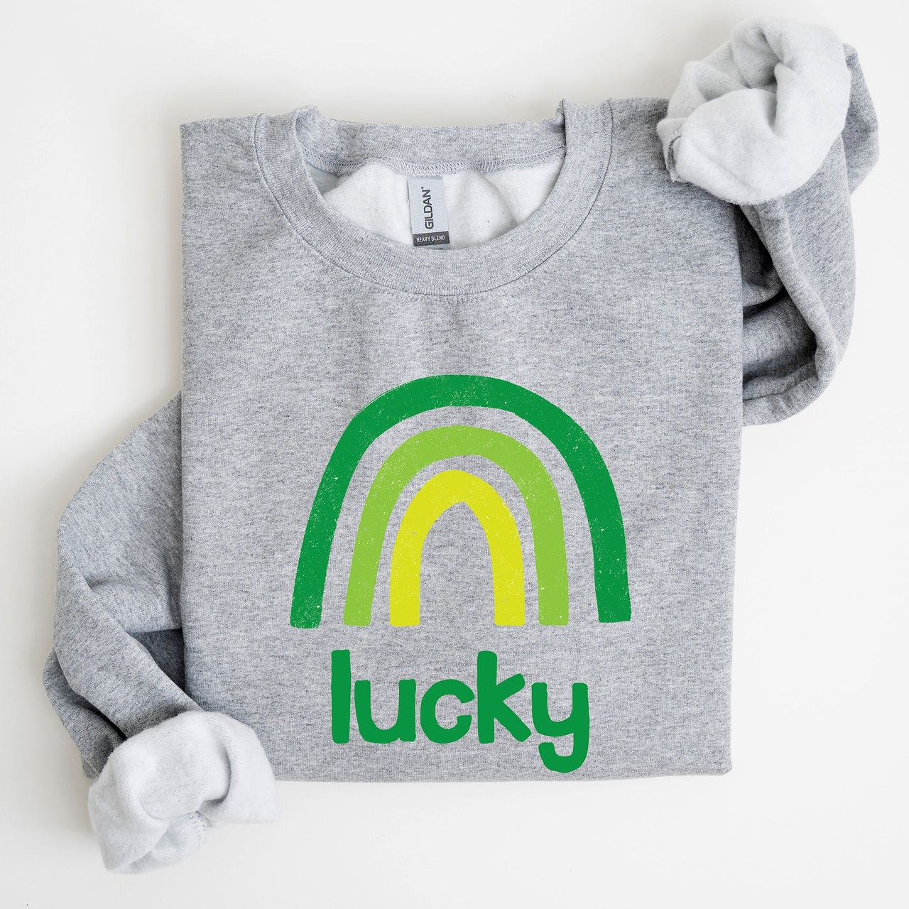 Lucky Rainbow St Patrick's Day Celebration Theme Bold Graphic Pattern Sweatshirt