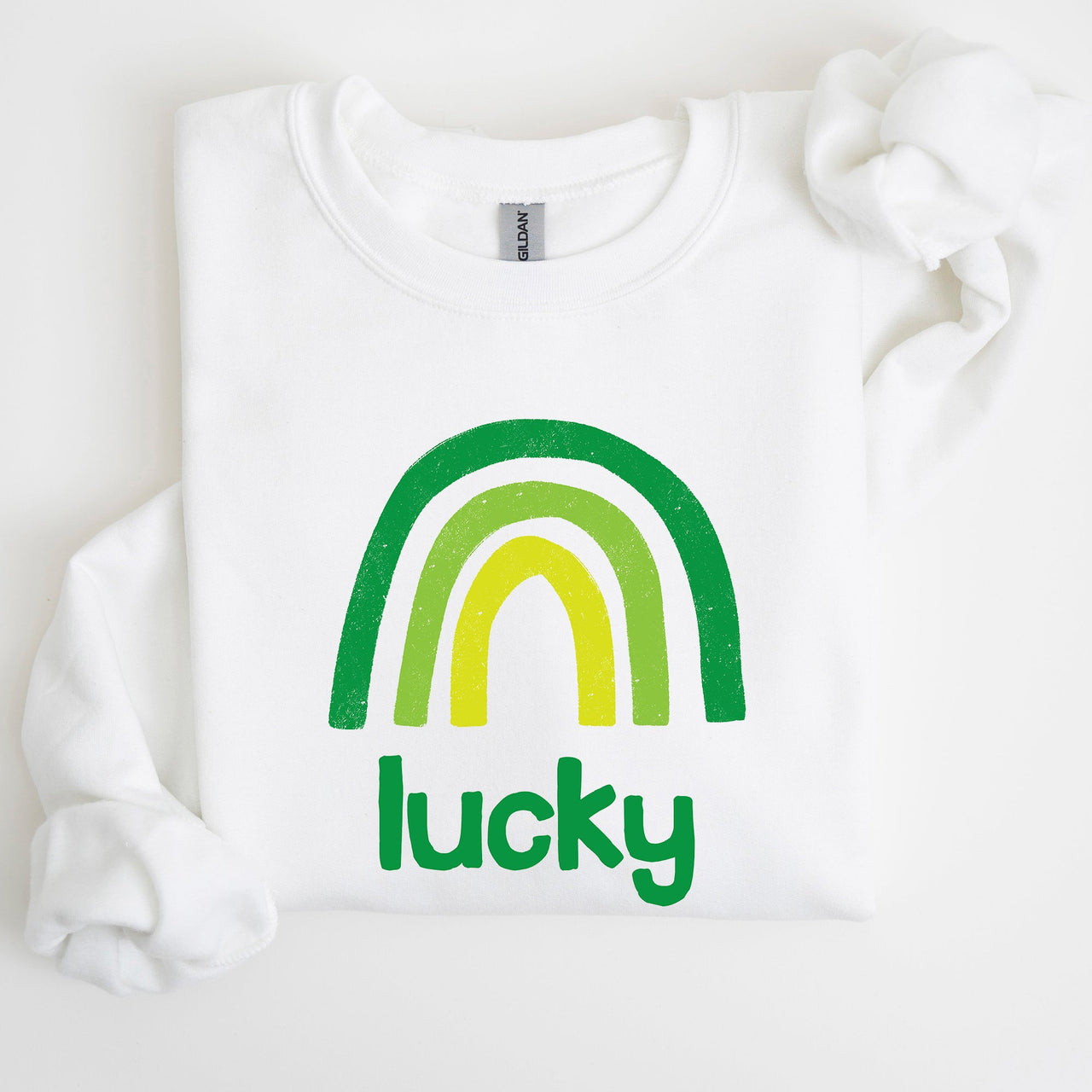 Lucky Rainbow St Patrick's Day Celebration Theme Bold Graphic Pattern Sweatshirt