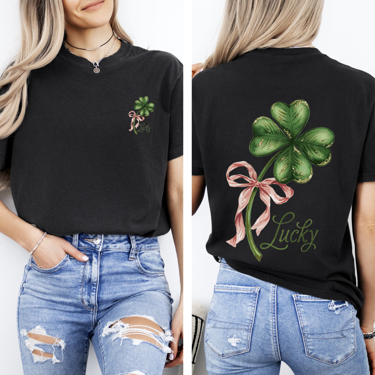 Lucky Leprechaun Shamrock Clover St Patrick's Day Celebration Comfort Colors Tee